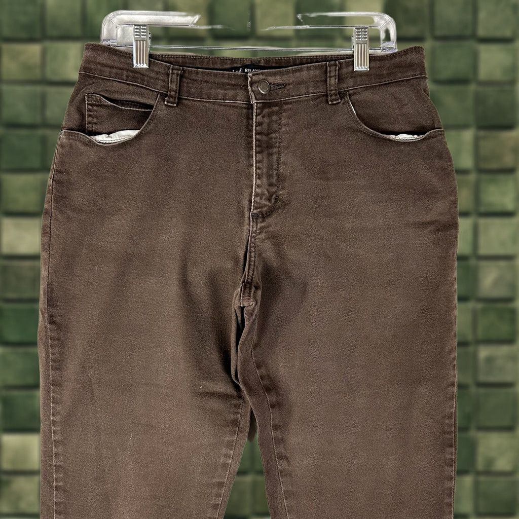 Lee Lee 1889 Relaxed Fit Chino Pants Womens 8P Brown Mid Rise Casual Workwear Size 30" / US 8 / IT 44 - 1 Thumbnail