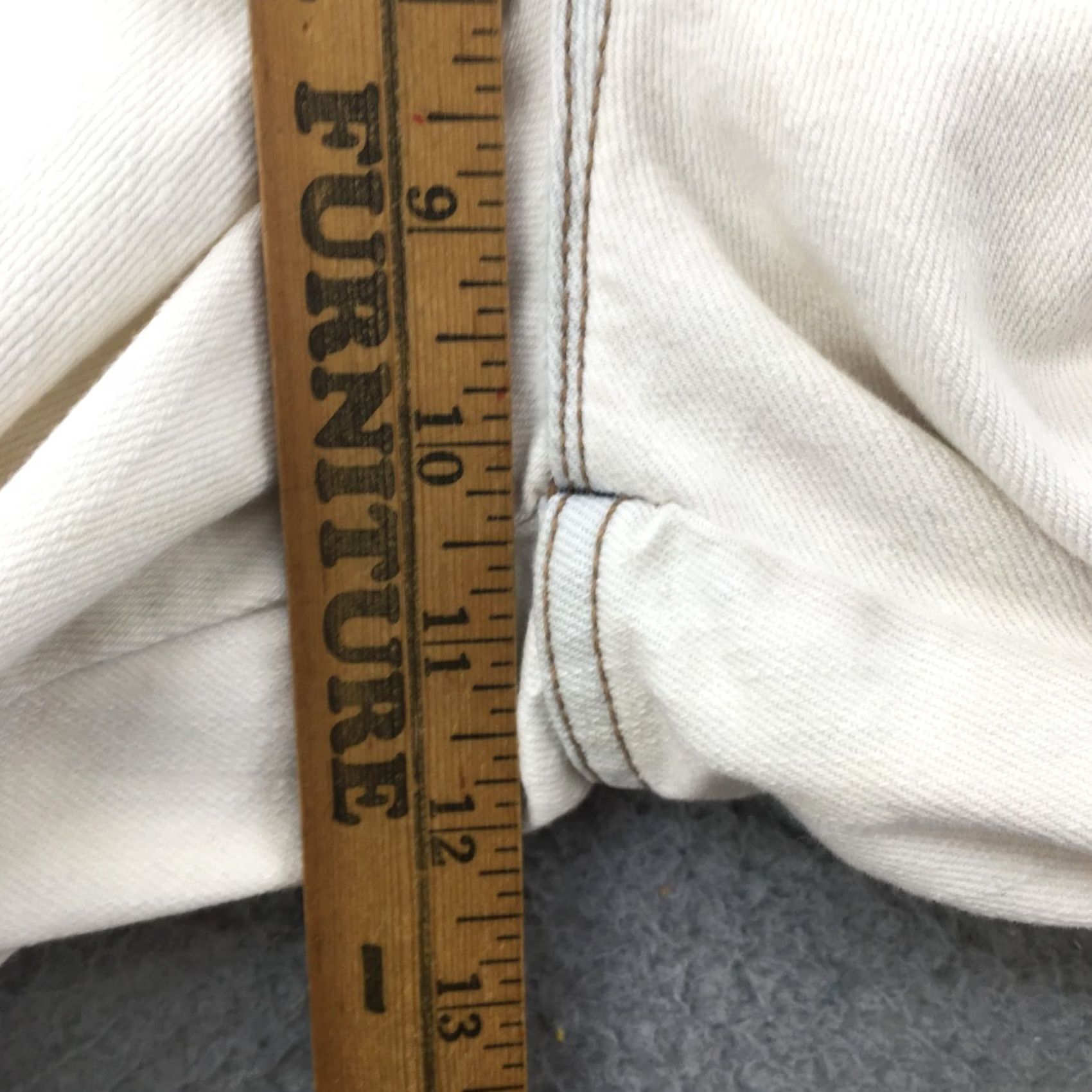Old Navy Old Navy Jeans Womens 20 Regular White Denim Bootcut Mid Rise Zip Rise Casual Jeans Size 42" / US 20 - 7 Thumbnail