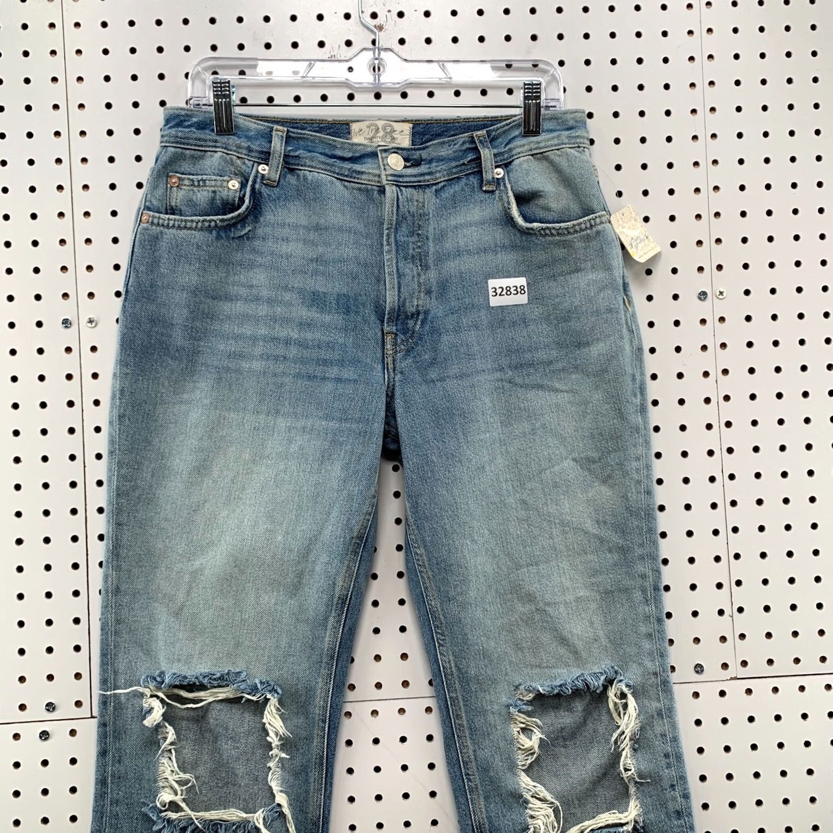Vintage We The Free Jeans WOmens SIze 28 Fits 30x27 Distressed Raw Hem Casual Blue Denim Size 28" / US 6 / IT 42 - 2 Thumbnail