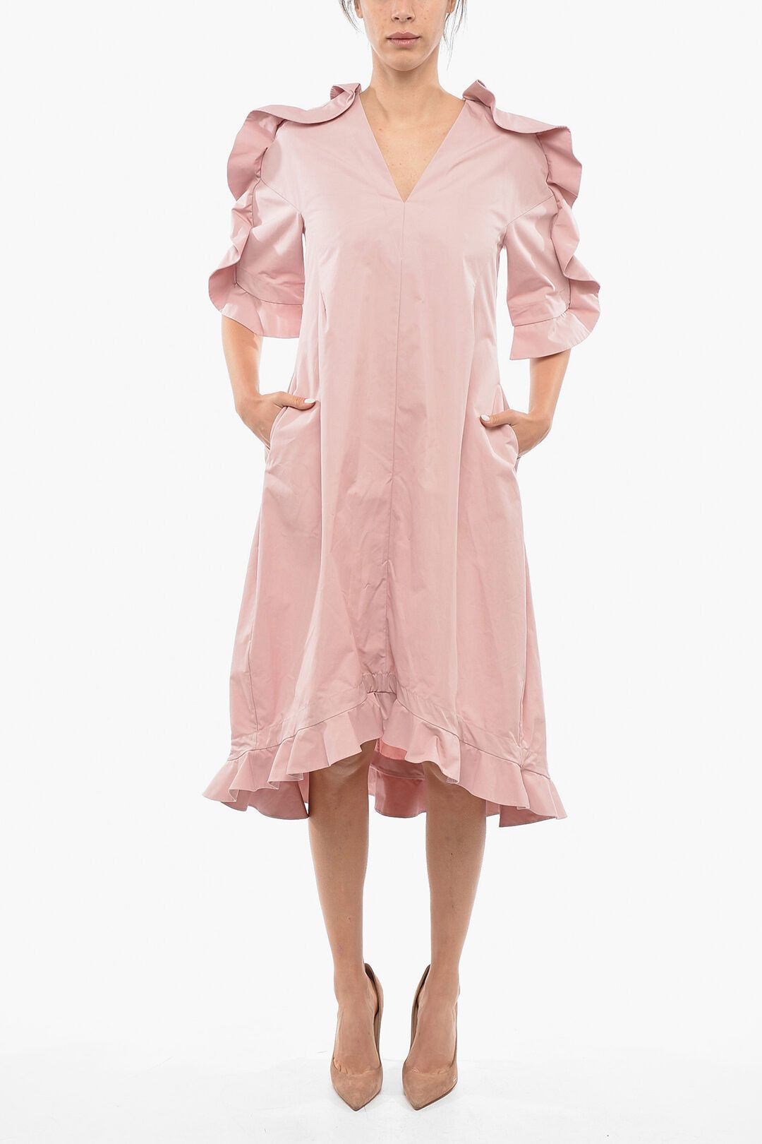 image of Jil Sander O1Dk11S0124 Dress In Pink, Women's (Size Small)