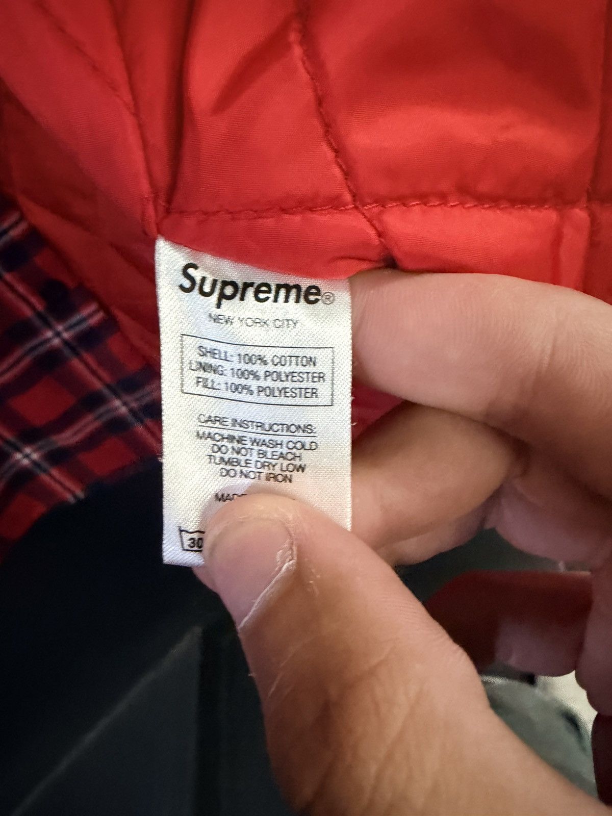 Supreme Supreme plaid insulated button up flannel Size US S / EU 44-46 / 1 - 4 Thumbnail
