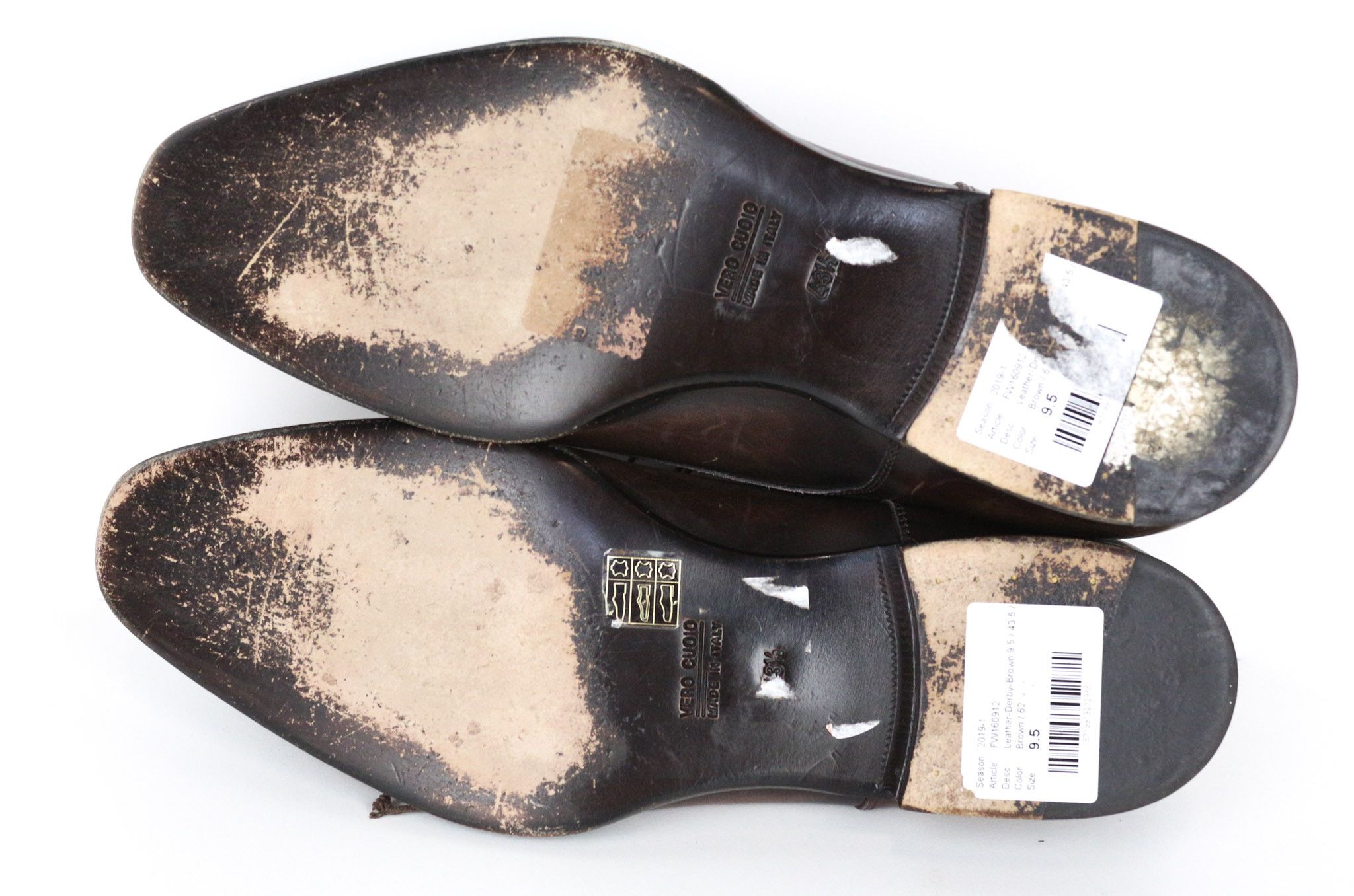 Suitsupply EU43.5 Mid Brown Calf Leather Derby Shoes 73516 Size US 10.5 / EU 43-44 - 7 Thumbnail