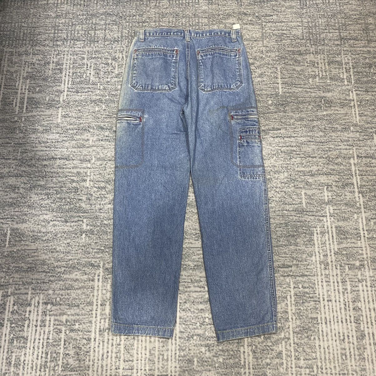 JNCO × Vintage Sick☠️ Faded Glory Cargo Jeans Hip Hop 90s Jnco Style Skate Size US 31 - 3 Thumbnail
