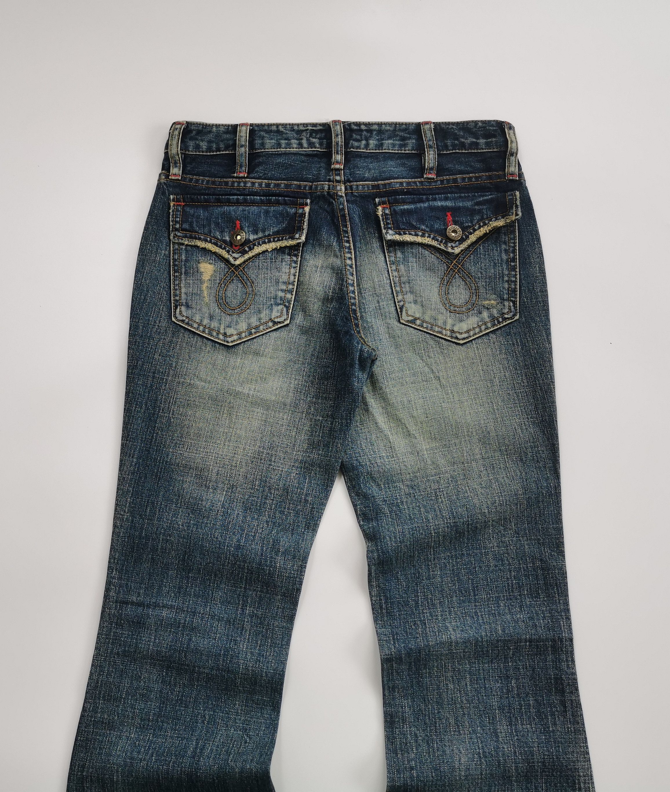 Le Grande Bleu (L.G.B.) Archive JEFFY SOUR Mudwash Bootcut Flare Jeans Style LGB Size US 29 - 5 Thumbnail