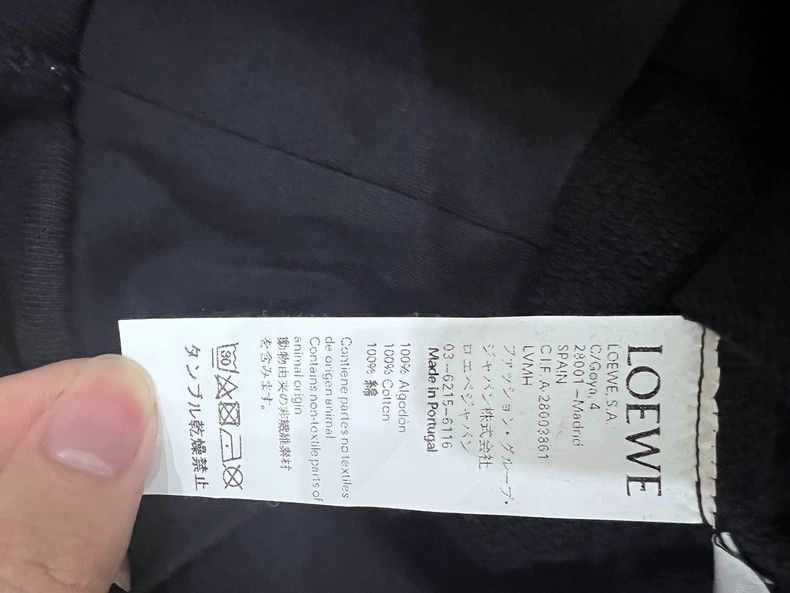 Loewe LOEWE Make an old fringe logo embroidered hoodie Size US XS / EU 42 / 0 - 5 Thumbnail