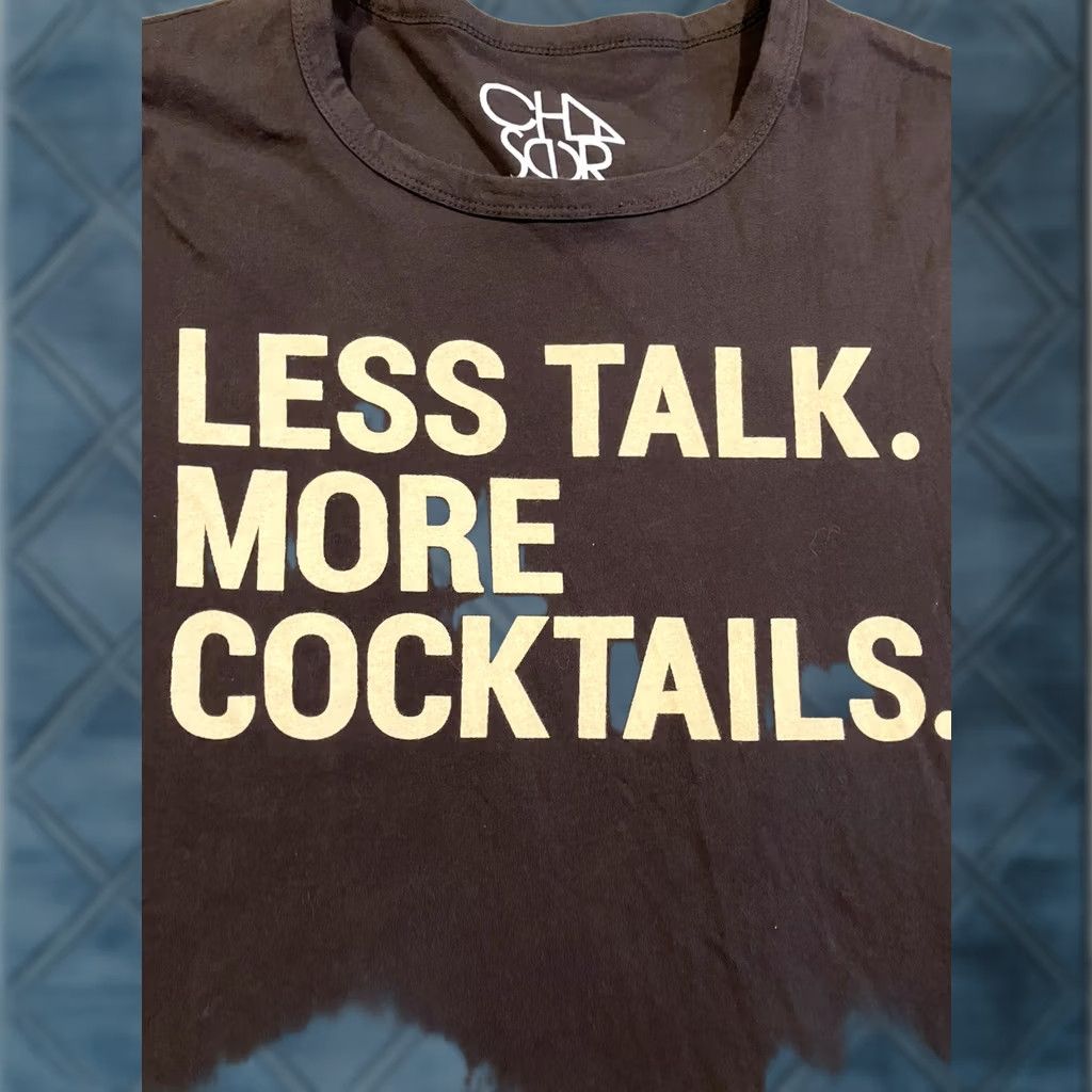 Vintage Chaser T-Shirt / Chasor - LESS TALK MORE COCKTAILS - Men's Large Shirt Brown Mens L Size US L / EU 52-54 / 3 - 1 Thumbnail