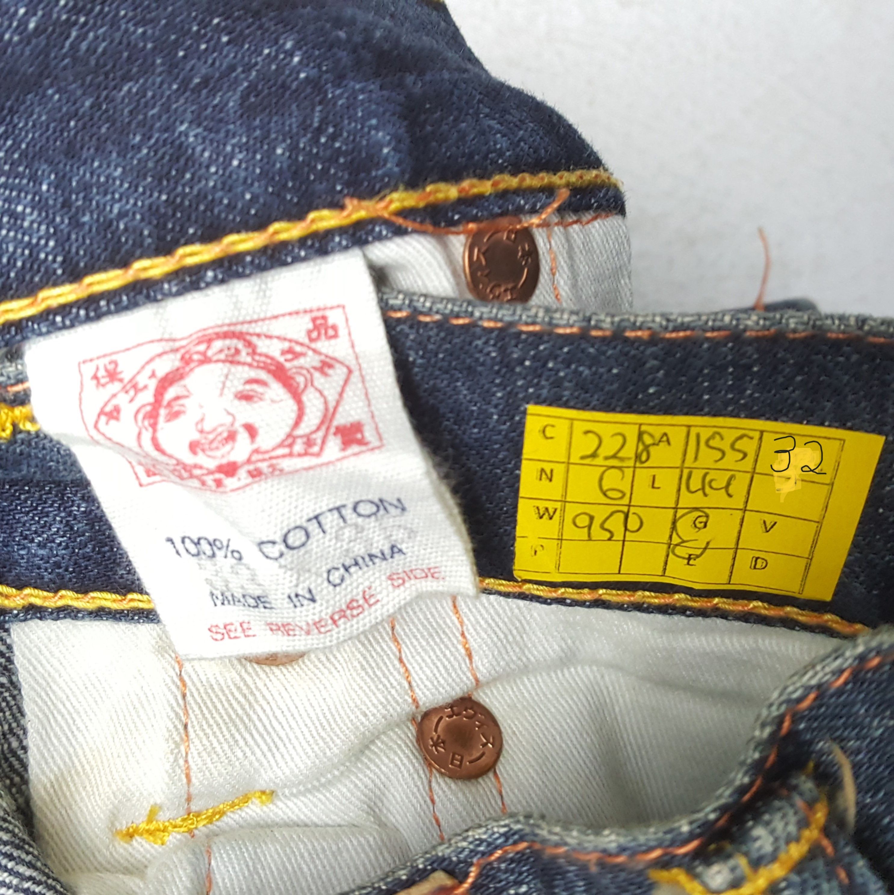 Evisu × Japanese Brand × Vintage Vintage EVISU Japanese Brand Daicock Rare Design Jeans Size US 31 - 13 Thumbnail