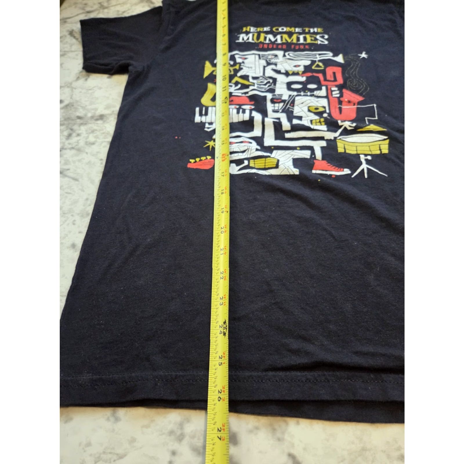 Hereu Here Come The Mummies Undead Funk Shirt Black Sz Small Band Tee Size US M / EU 48-50 / 2 - 6 Thumbnail