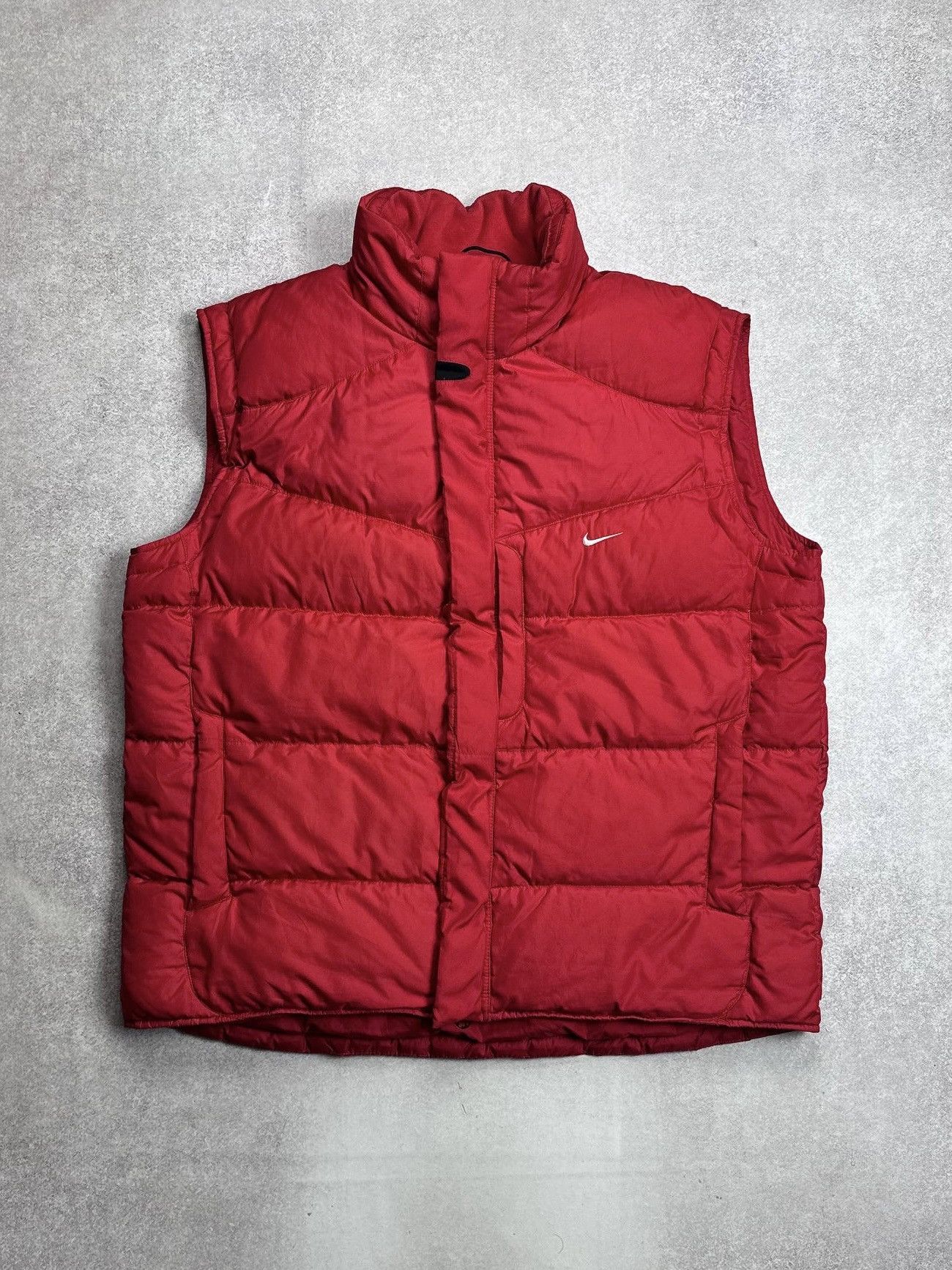 Nike Vintage Nike Swoosh Y2K Puffer Down Goose Vest XL Size US XL / EU 56 / 4 - 1 Thumbnail