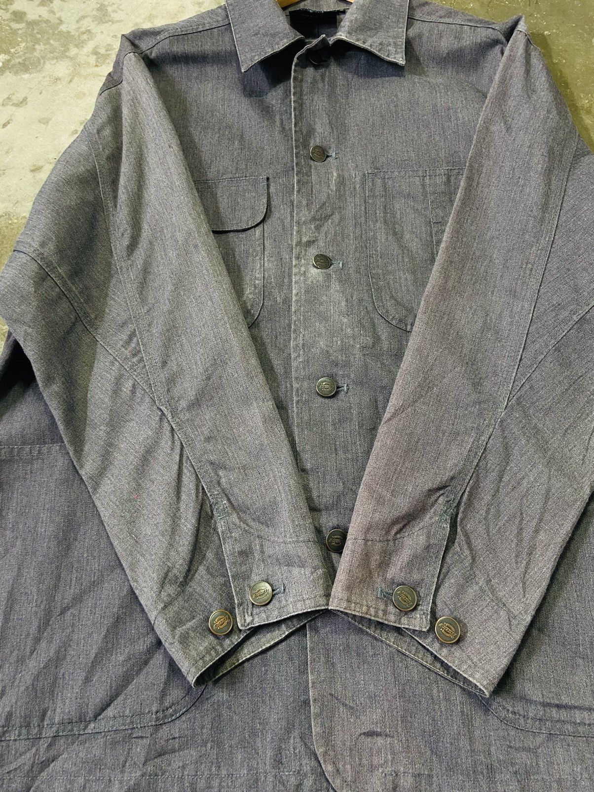 Dickies Vintage Dickies Worker Jacket (Dark Grey) Size US L / EU 52-54 / 3 - 5 Thumbnail