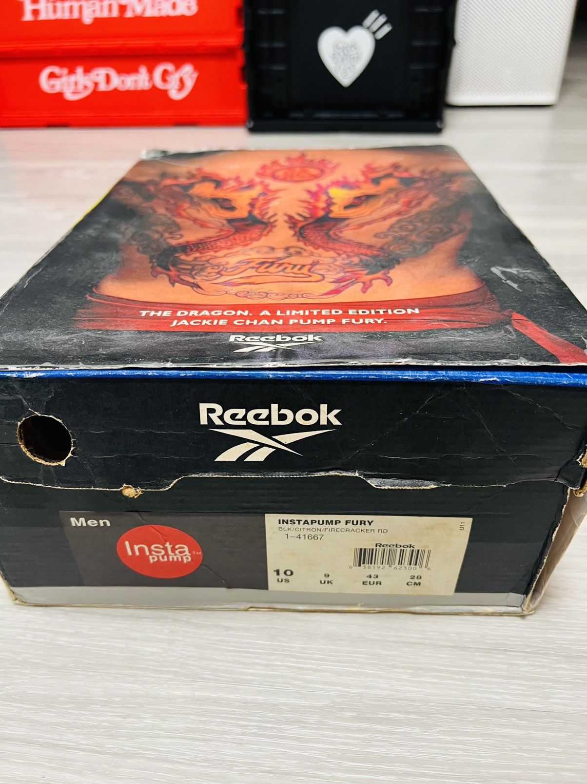 Reebok Rare 1998 Reebok Instapump Fury OG Jackie Chen Dragon /999 Size US 10 / EU 43 - 8 Thumbnail