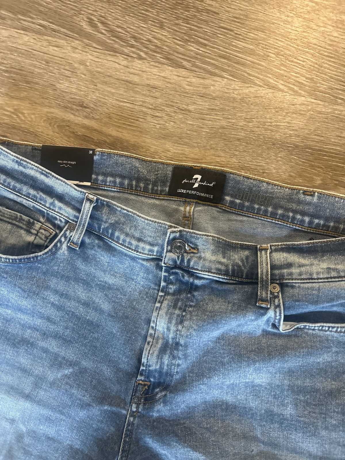7 For All Mankind 7 For All Mankind “Luxe Performance” Slim Straight Jeans Size US 38 / EU 54 - 1 Thumbnail