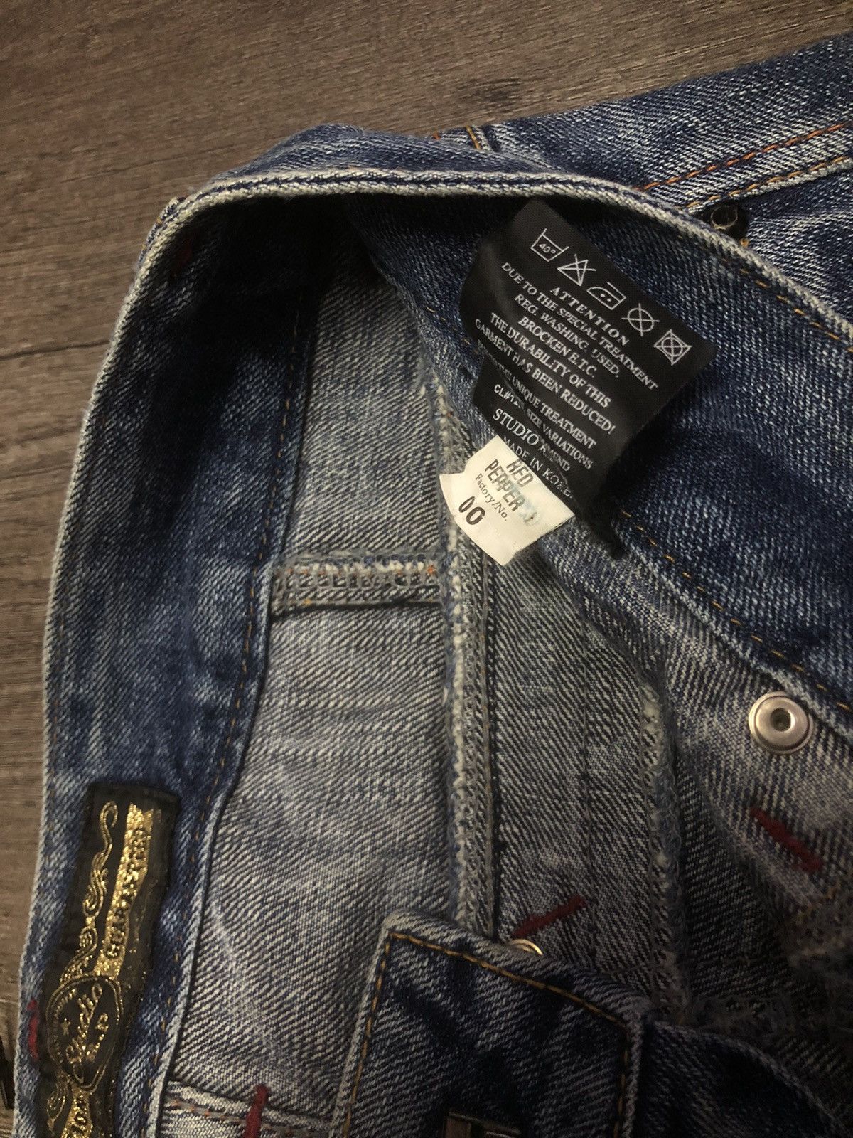 Japanese Brand VINTAGE STUDIO R.P DENIM & CO x RED PEPPER ( UNISEX) Size US 29 - 24 Thumbnail