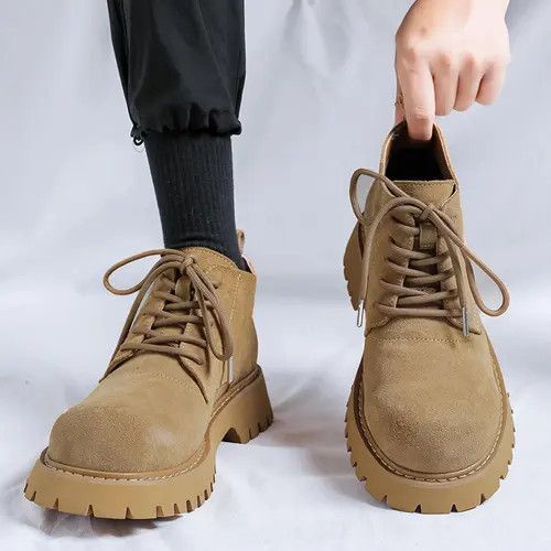 Other Chunky Suede Ankle Boots Size US 10 / EU 43 - 4 Thumbnail