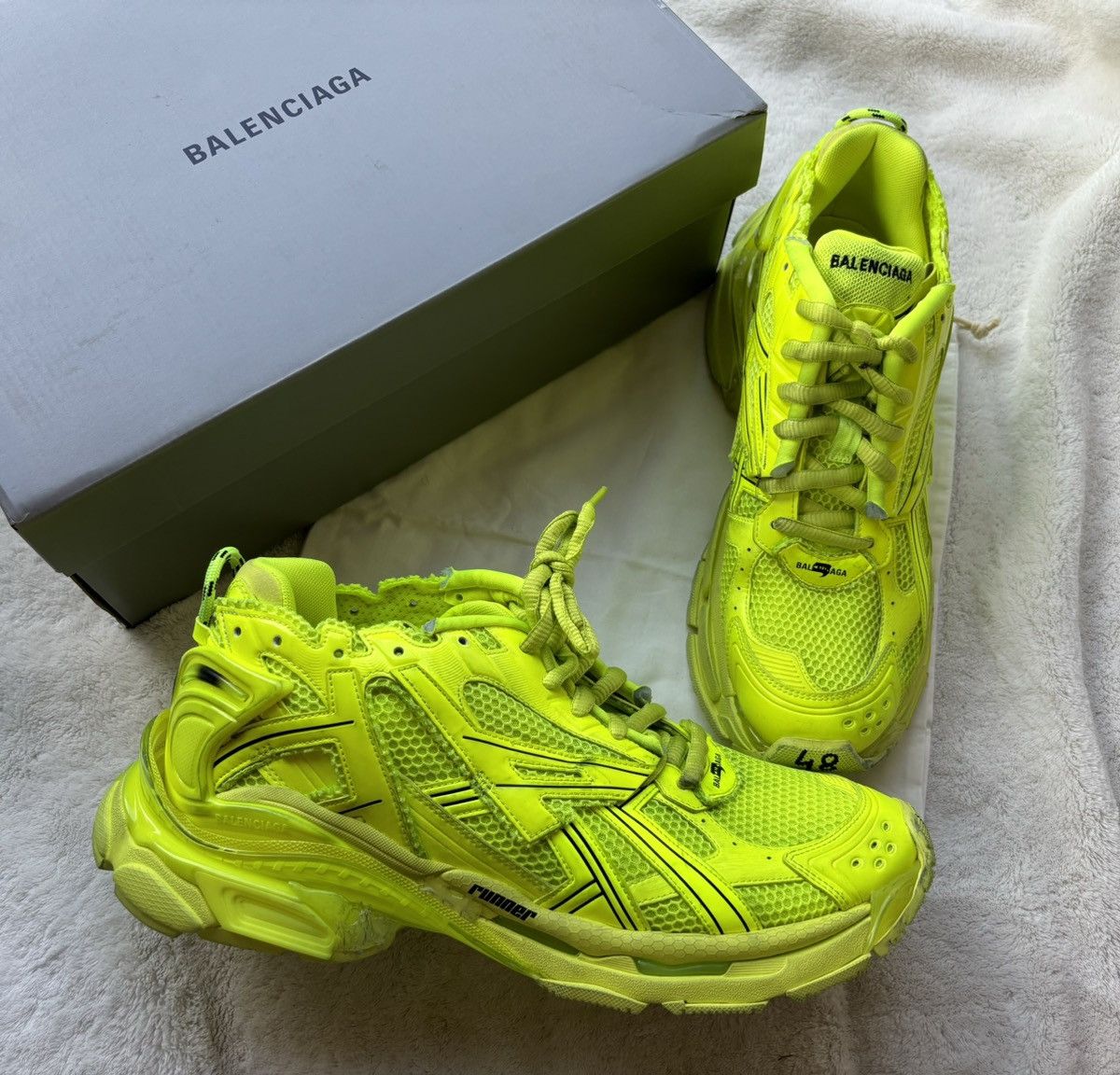 Neon Yellow Balenciaga Triple S Neon Balenciaga Arena Balenciaga
