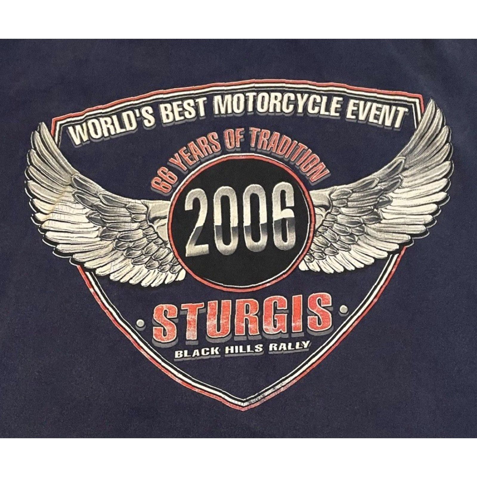 Harley Davidson VINTAGE Sturgis Faded Distress Shirt 3XL Harley-Davidson Biker Motorcycle Grunge 90s T-Shirt Mens Blue Harley Davidson Graphic Tee Size US XXL / EU 58 / 5 - 3 Thumbnail