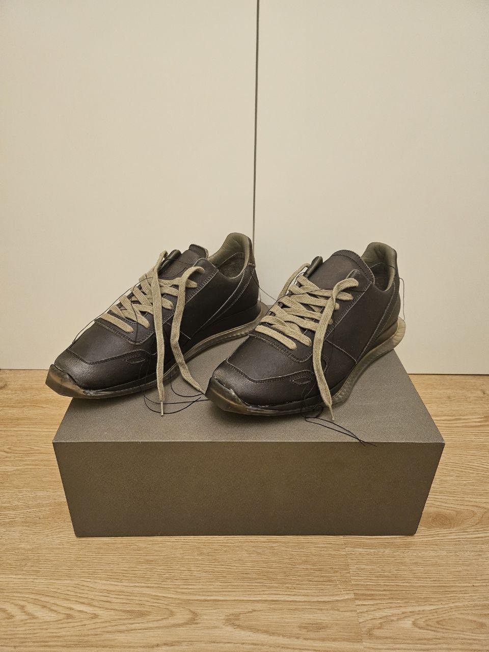 Rick Owens × Rick Owens Drkshdw SS19 Babel Swamp Blue Jay Vintage Runner Size US 7 / EU 40 - 2 Thumbnail