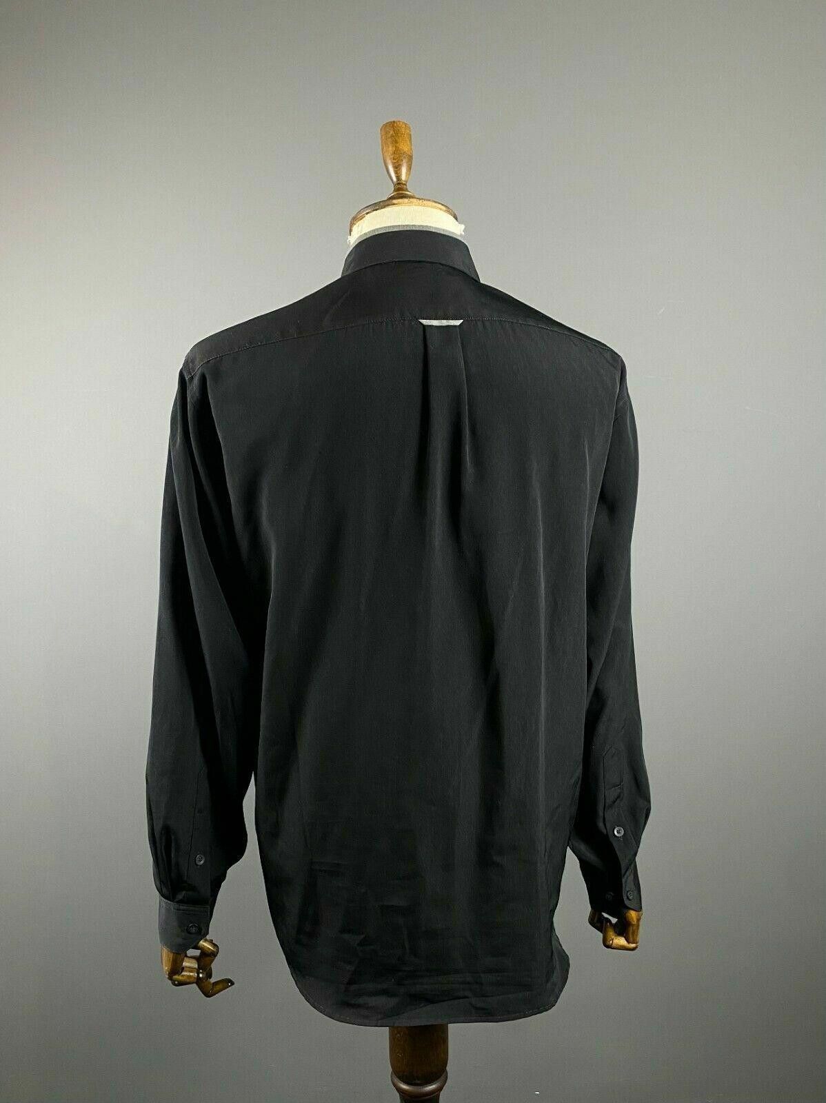 Carlo Colucci Carlo Colucci Black Button Up Shirt Zip Pocket Shirt Size L Size US L / EU 52-54 / 3 - 6 Thumbnail