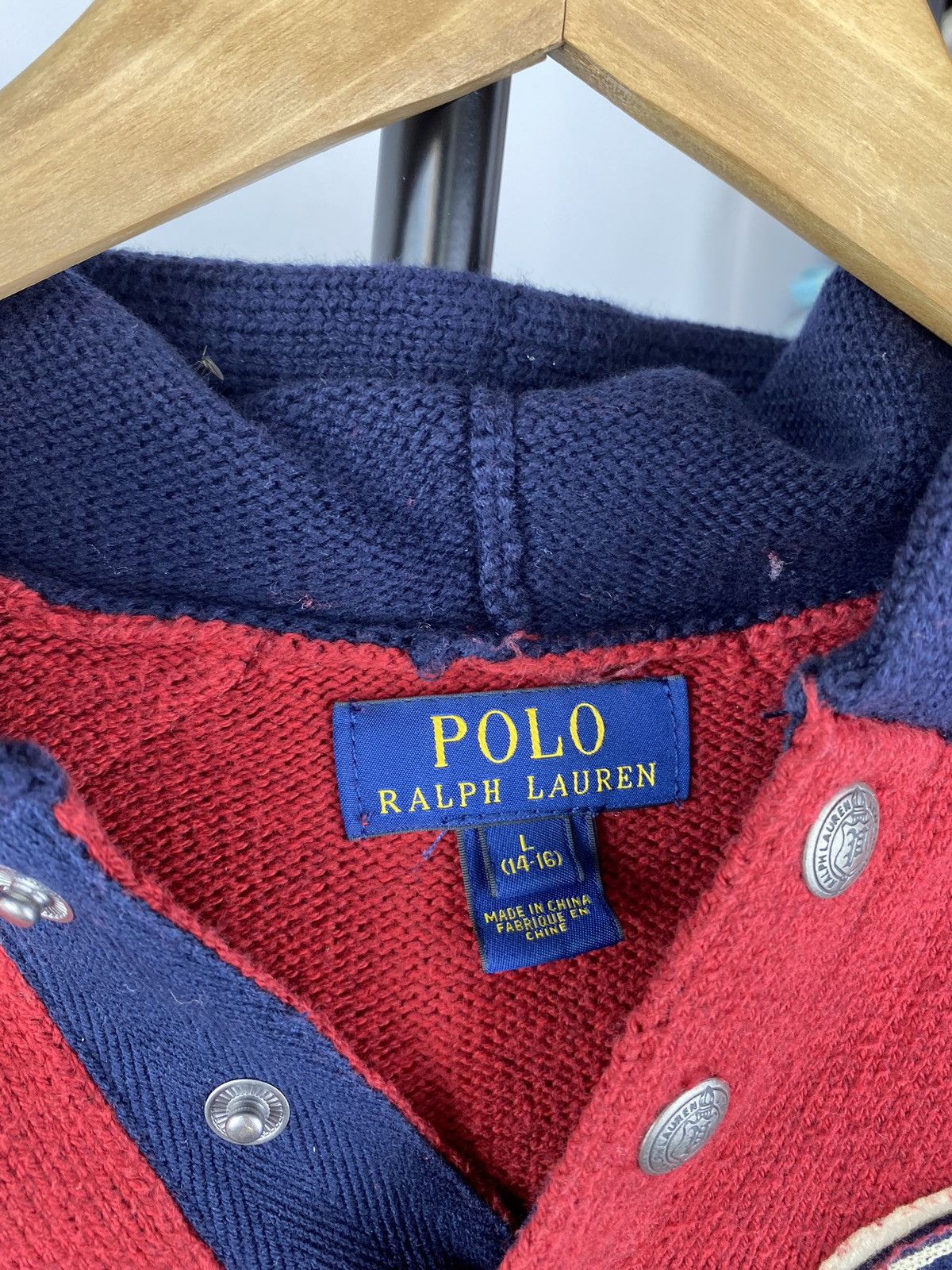 Polo Ralph Lauren × Vintage Polo Ralph Lauren Womens Medium Sweater Hoodie Red Designer Size M / US 6-8 / IT 42-44 - 4 Thumbnail