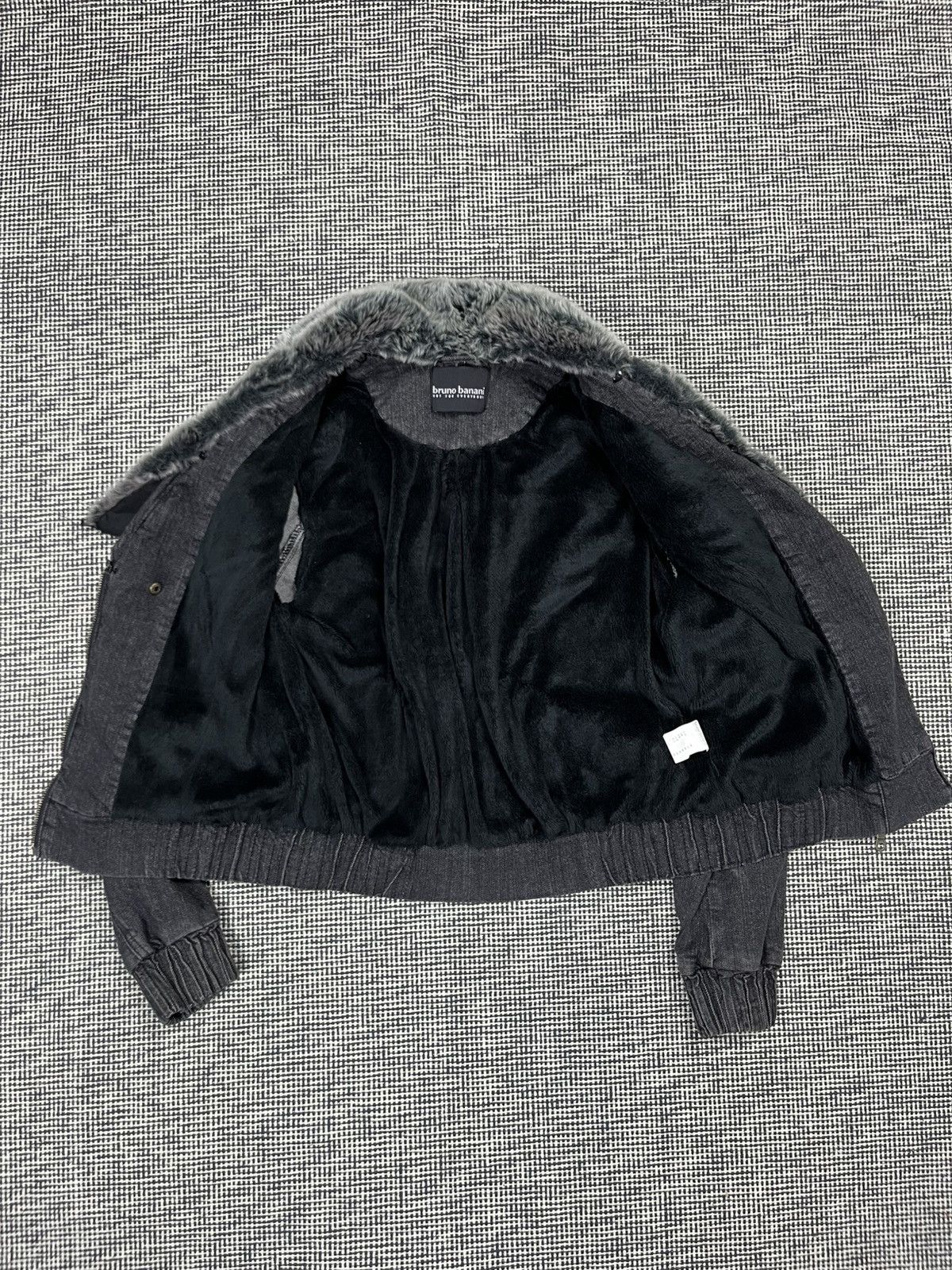 If Six Was Nine Faux fur denim zip up moto style jacket L.G.B. style Size M / US 6-8 / IT 42-44 - 4 Thumbnail