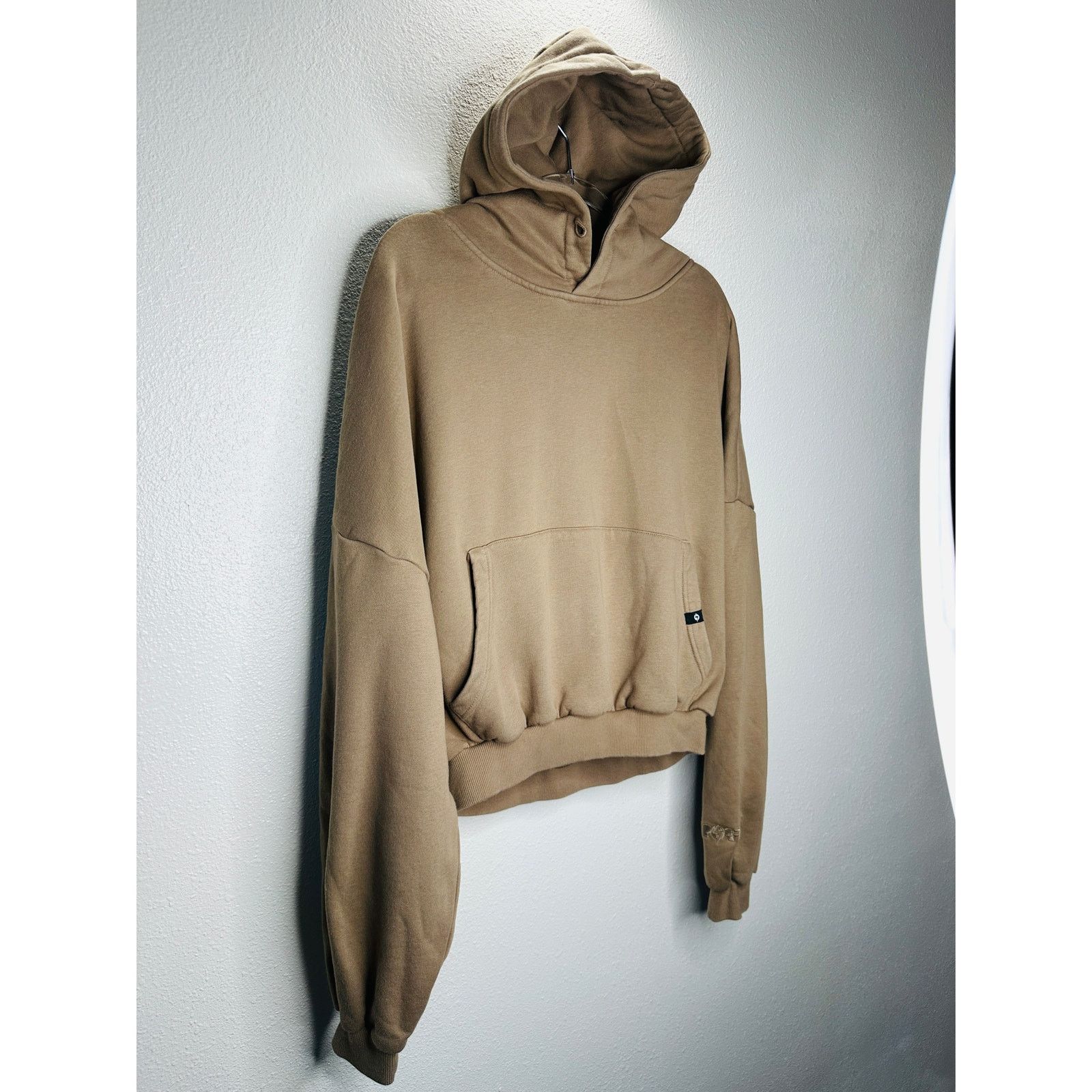 Other Popflex Taupe Kangaroo Pocket Drop Shoulder Pullover Hoodie Size S / US 4 / IT 40 - 2 Thumbnail
