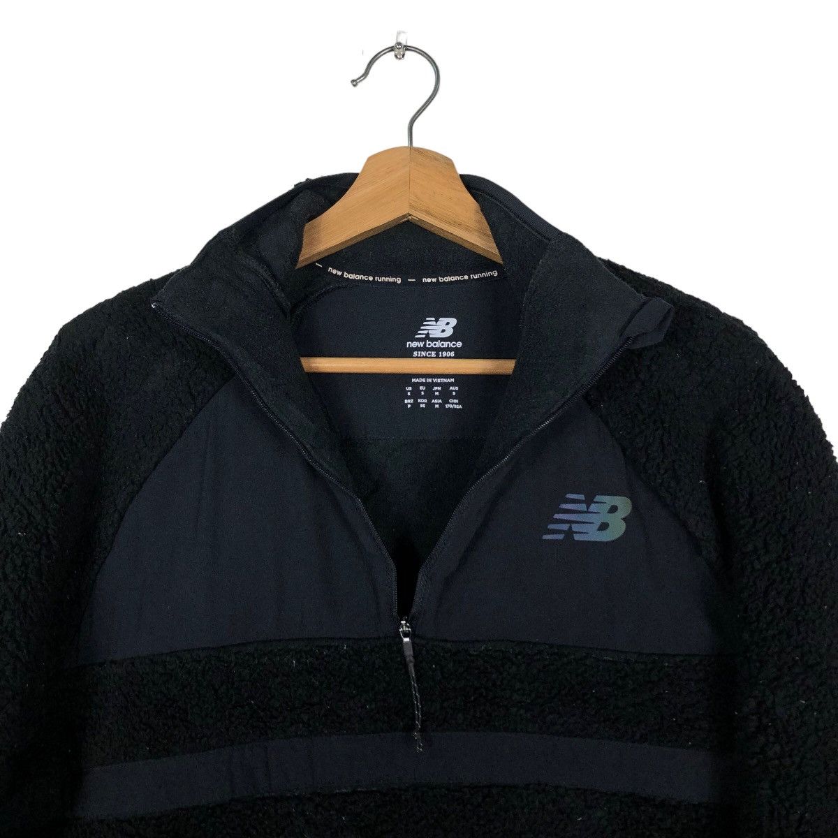 Japanese Brand 🔥Half Zipper Collar Sweatshirt New Balance Big Logo Design Size US S / EU 44-46 / 1 - 12 Thumbnail