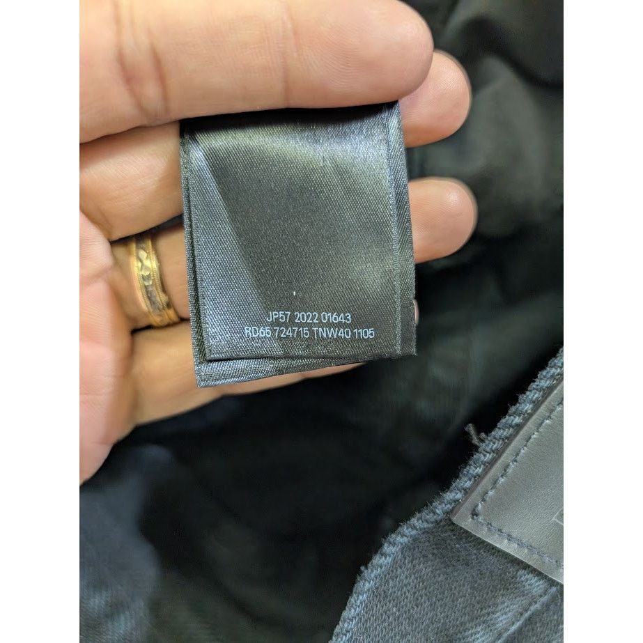 Balenciaga o1rshd1 Japanese Heavy Denim Pants in Pitch Black Size US 31 - 18 Thumbnail