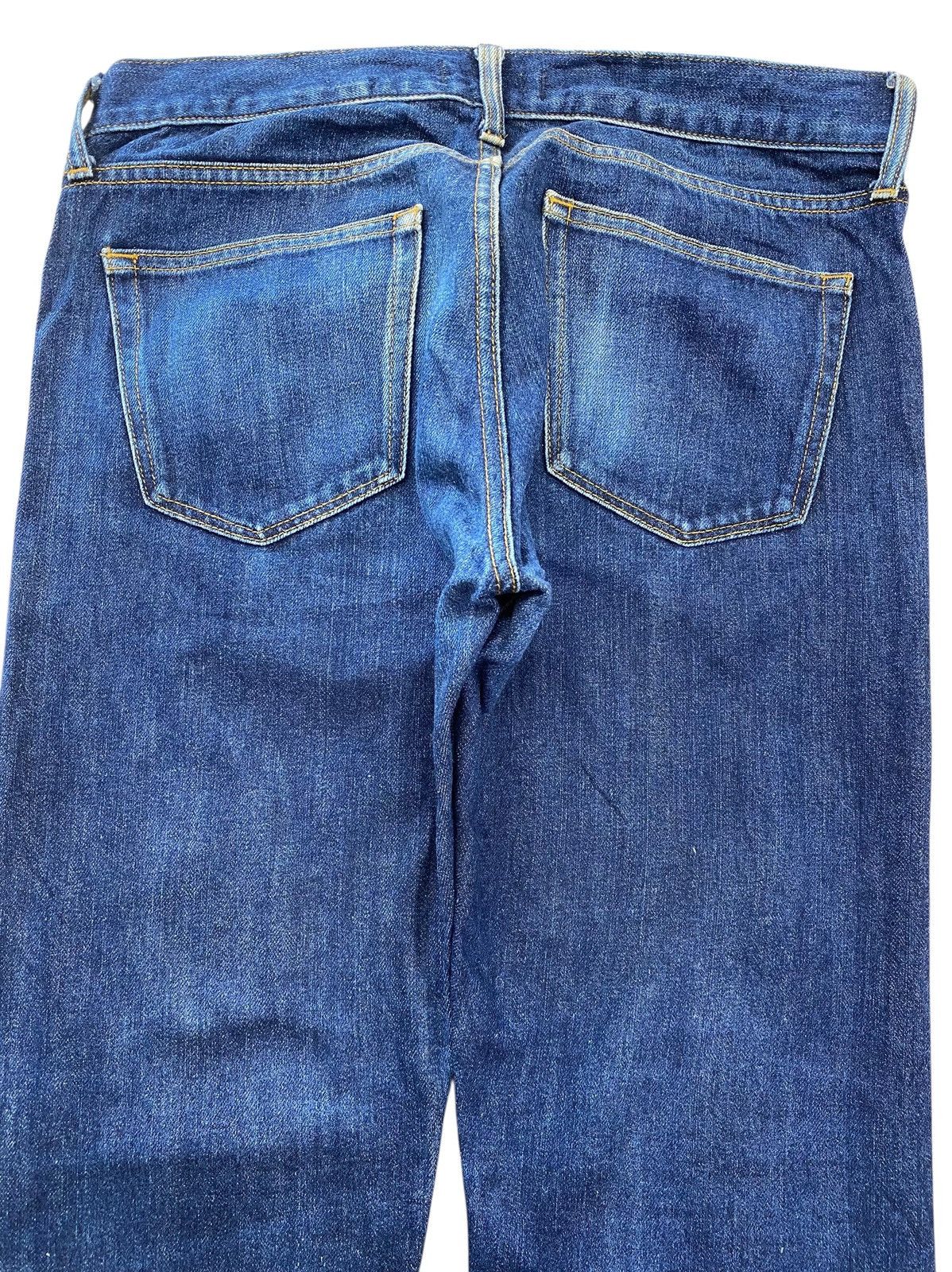 Uniqlo Uniqlo X Selvedge Blue Wash Knee Style Straight Leg Jeans Size US 32 / EU 48 - 4 Thumbnail