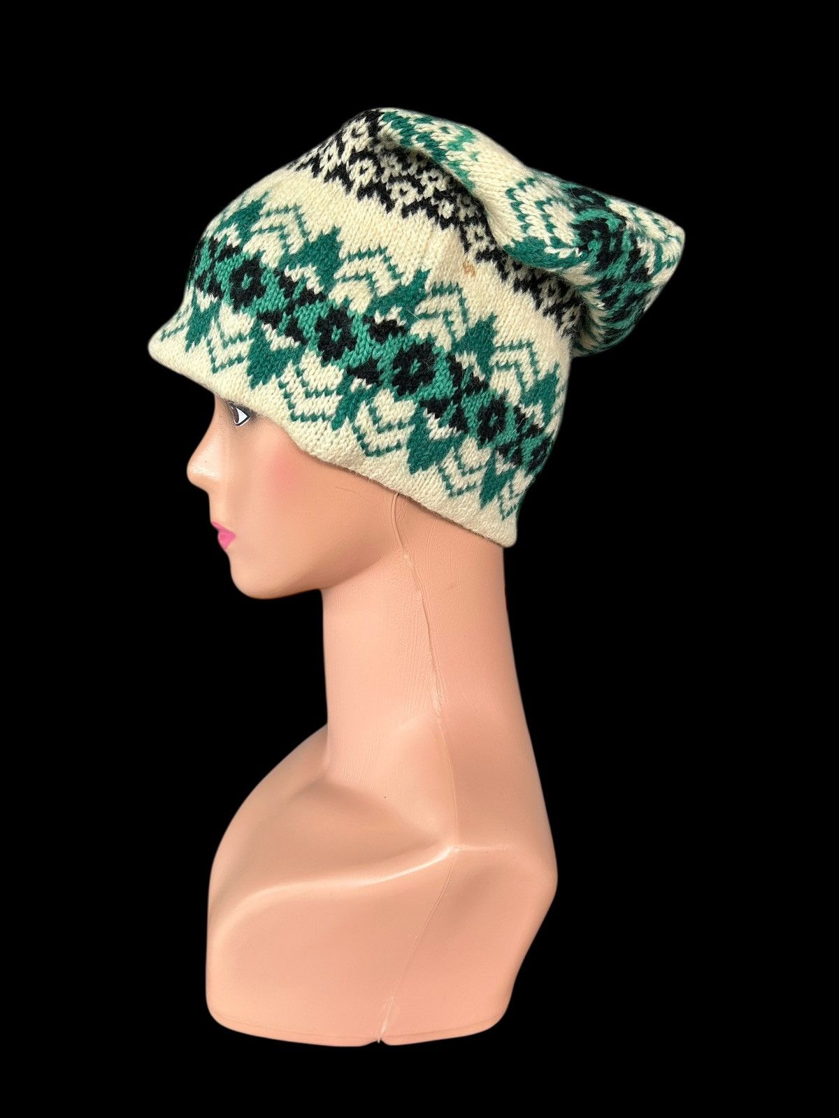 Japanese Brand × Kapital × Vintage Crochet Knitt Wool Beanie Hats Size ONE SIZE - 6 Thumbnail