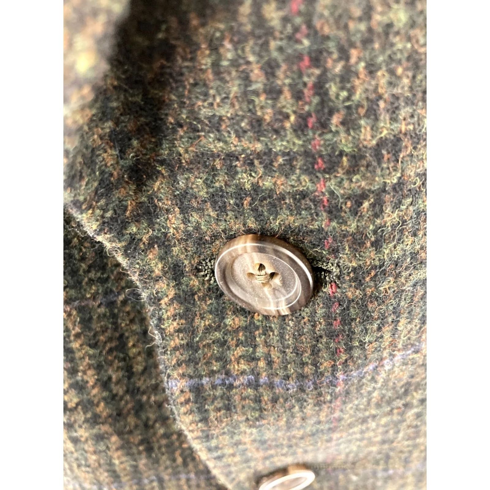 Hart Schaffner Marx Hart Schaffner Marx Blazer Mens Wool Plaid Single-Breasted Two-Button Notch Lapel Long Jacket 42 Multicolor Wool Blazer Men Size 42R - 6 Thumbnail