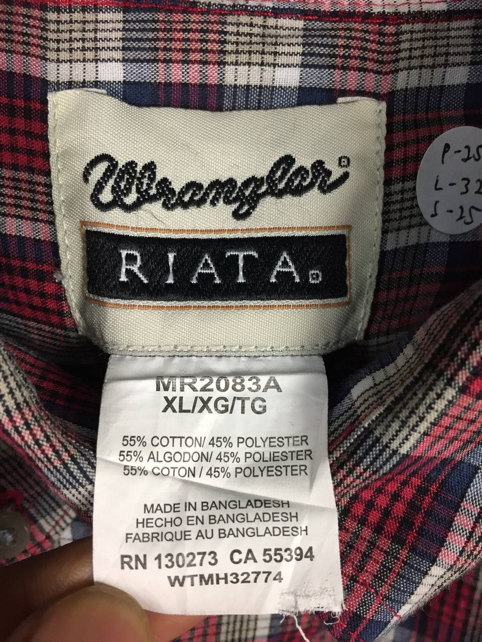Wrangler Wrangler RIATA Plaid Western Button Up Long Sleeve Shirt Size US XL / EU 56 / 4 - 8 Thumbnail