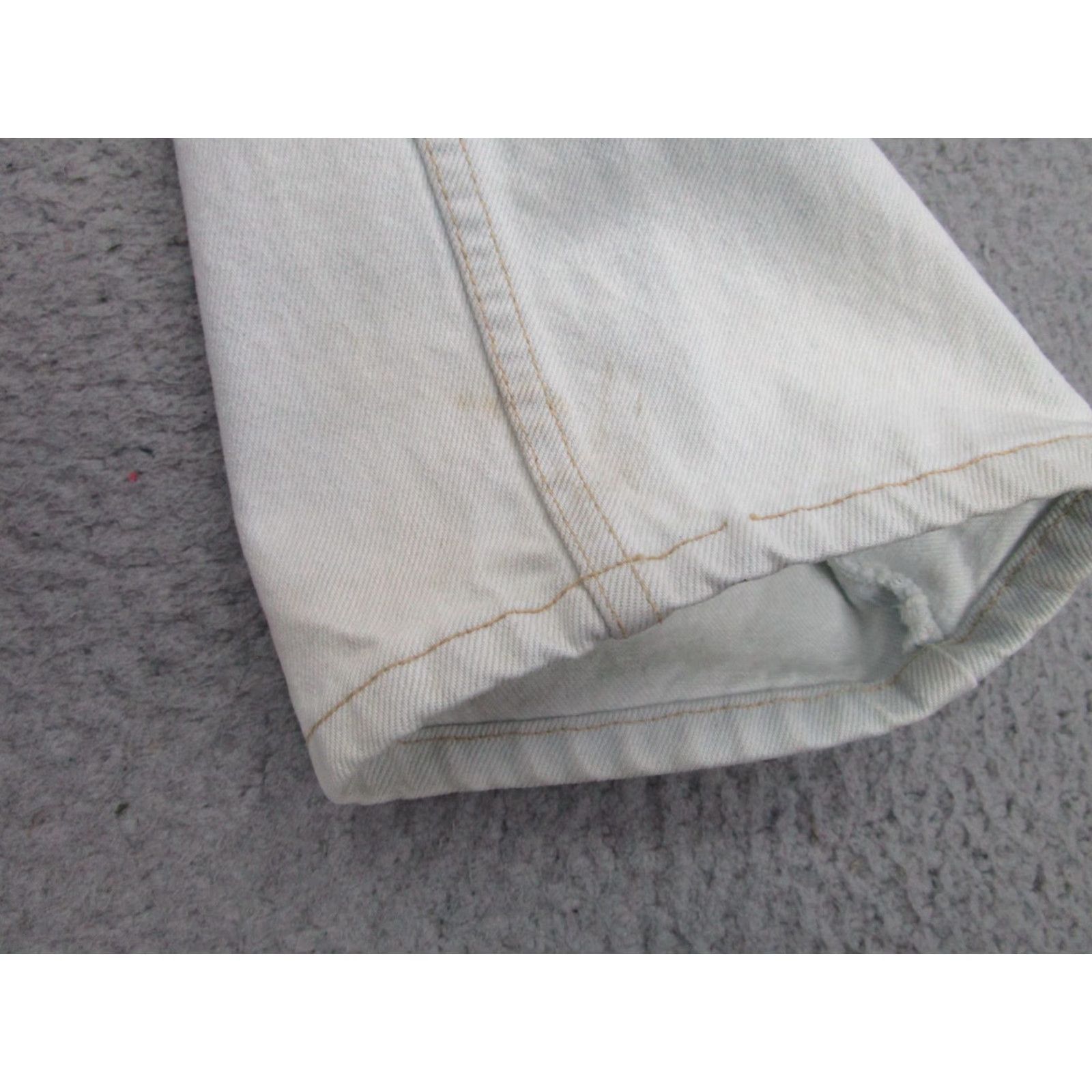 Vintage VINTAGE Coca-Cola Jeans Mens 32x33 Light Wash Blue Button Fly 90s Grunge Work Mens Jeans Blue Size US 32 / EU 48 - 5 Thumbnail