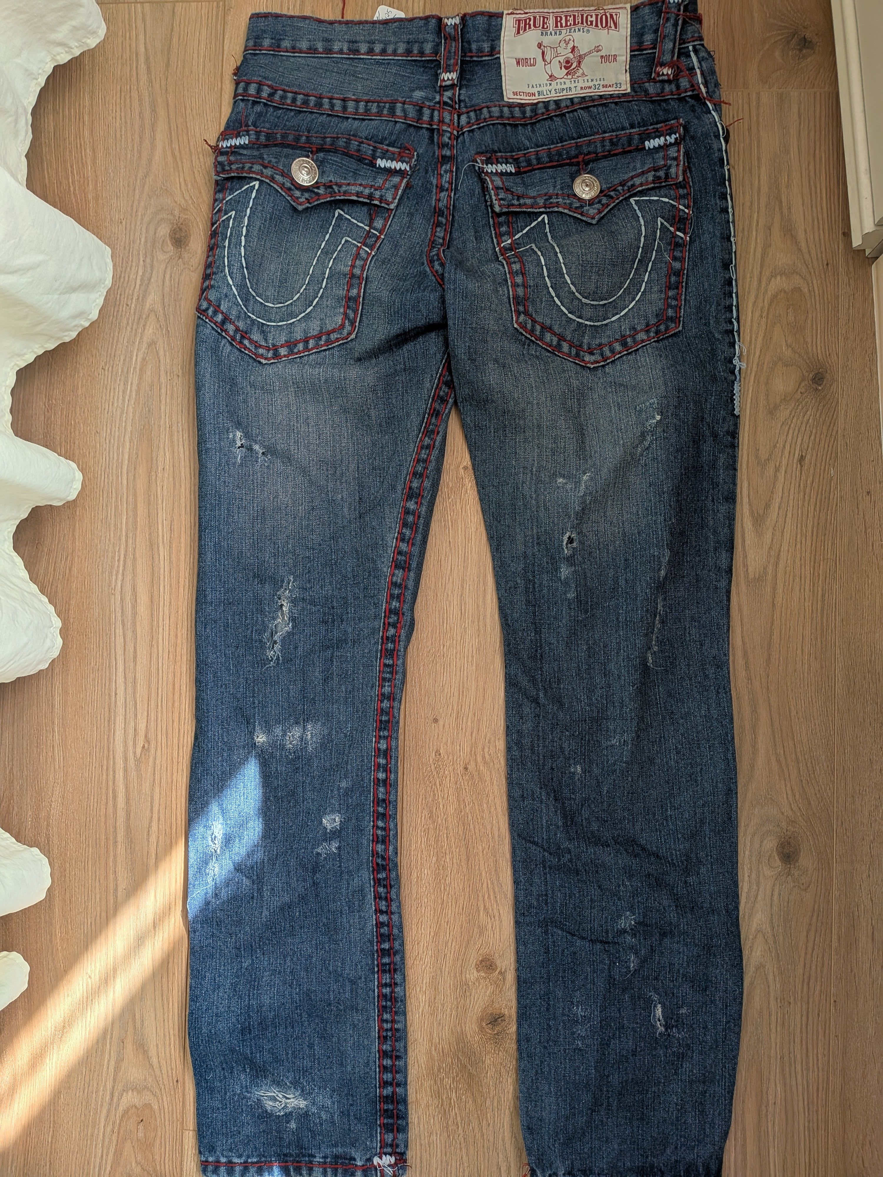 True Religion True religion distressed slim fit jeans Size US 32 / EU 48 - 2 Thumbnail