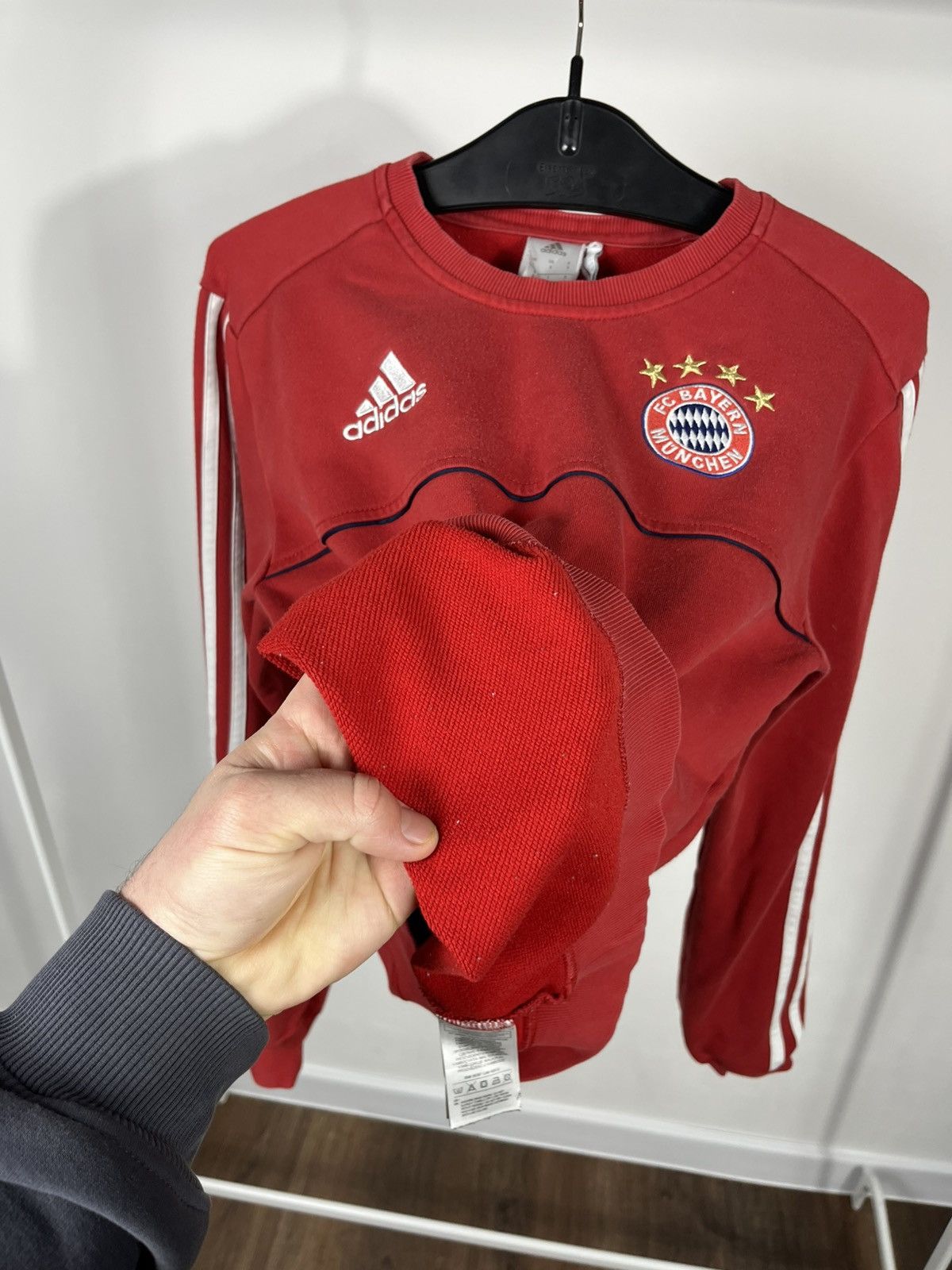 Adidas Adidas FC Bayern Munich Red Sweatshirt S Size US S / EU 44-46 / 1 - 7 Thumbnail