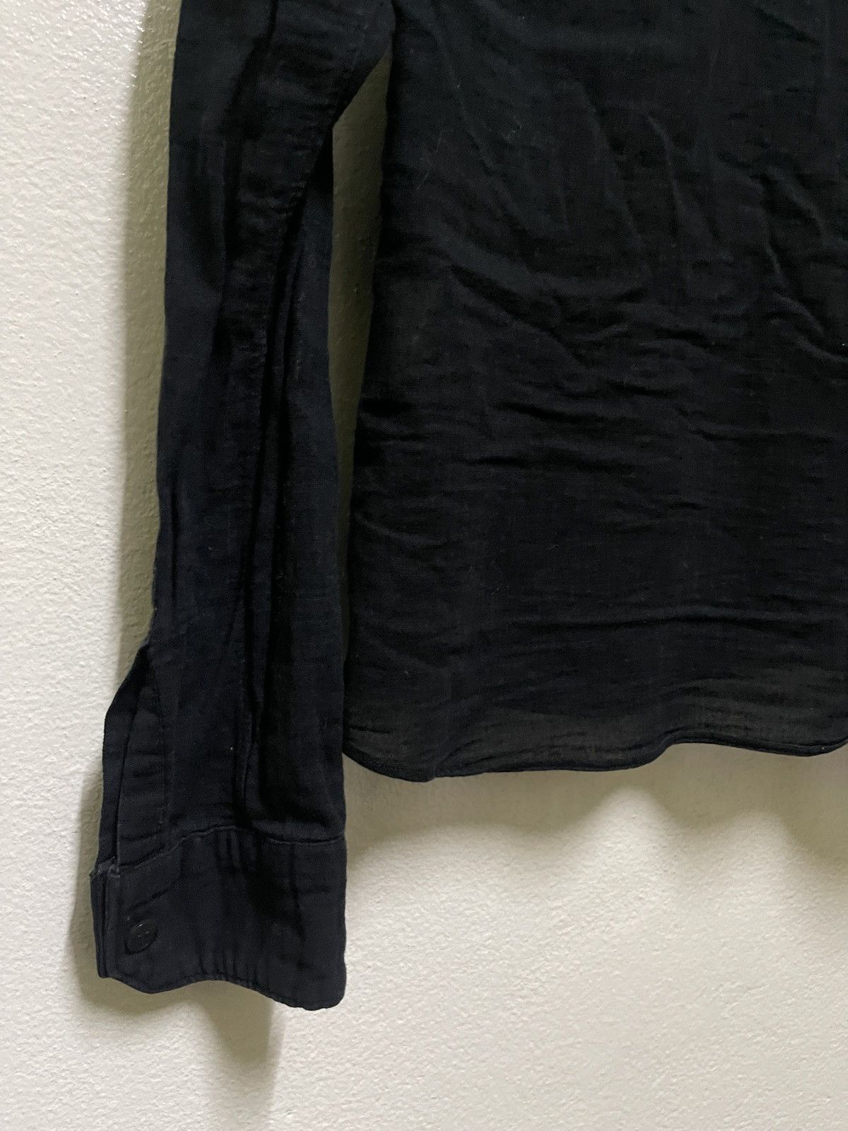 Issey Miyake Zucca Long Sleeve Button Up Black Size M / US 6-8 / IT 42-44 - 9 Thumbnail