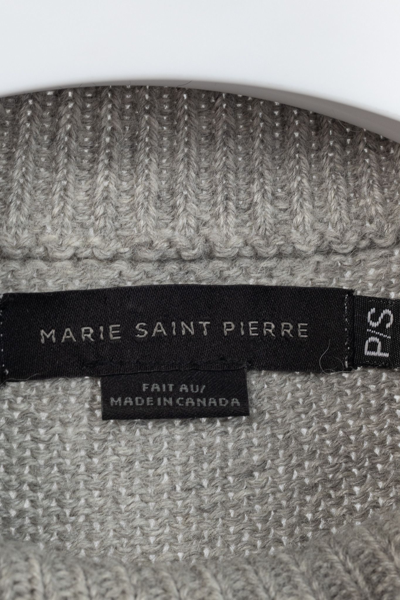 Marie Saint Pierre Marie Saint Pierre Grey Alpaca & Silk High-Neck Sweater Size S / US 4 / IT 40 - 7 Thumbnail