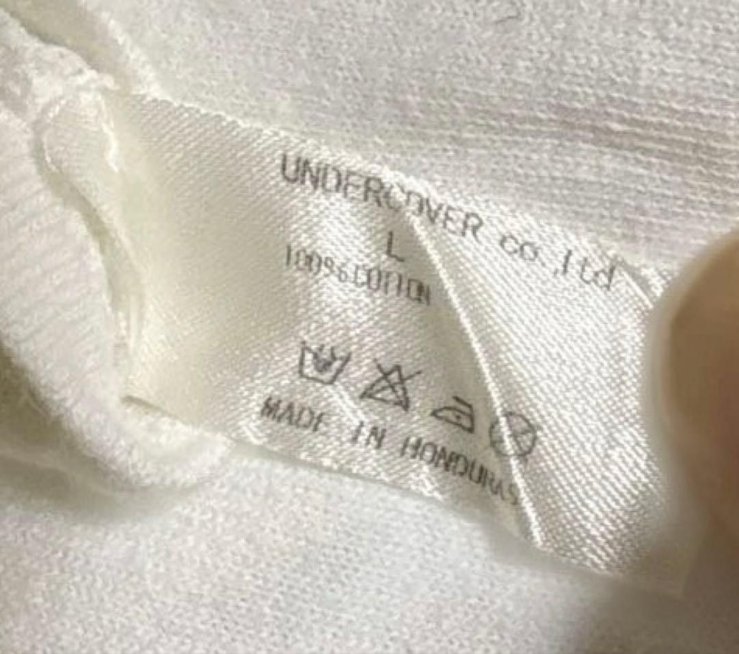 Undercover UNDERCOVER Apple Tee White Size US L / EU 52-54 / 3 - 3 Thumbnail