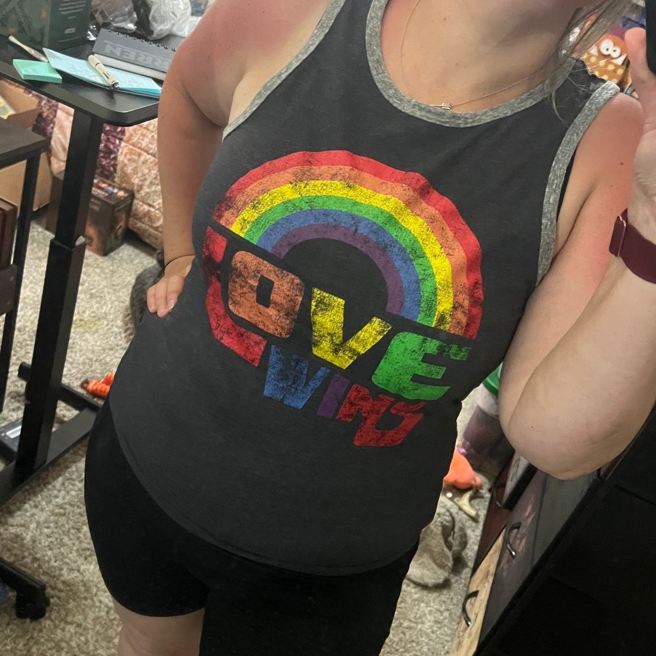 Other Love Wins Rainbow Pride Contrasting Trim Tank Top Size US XS / EU 42 / 0 - 10 Thumbnail