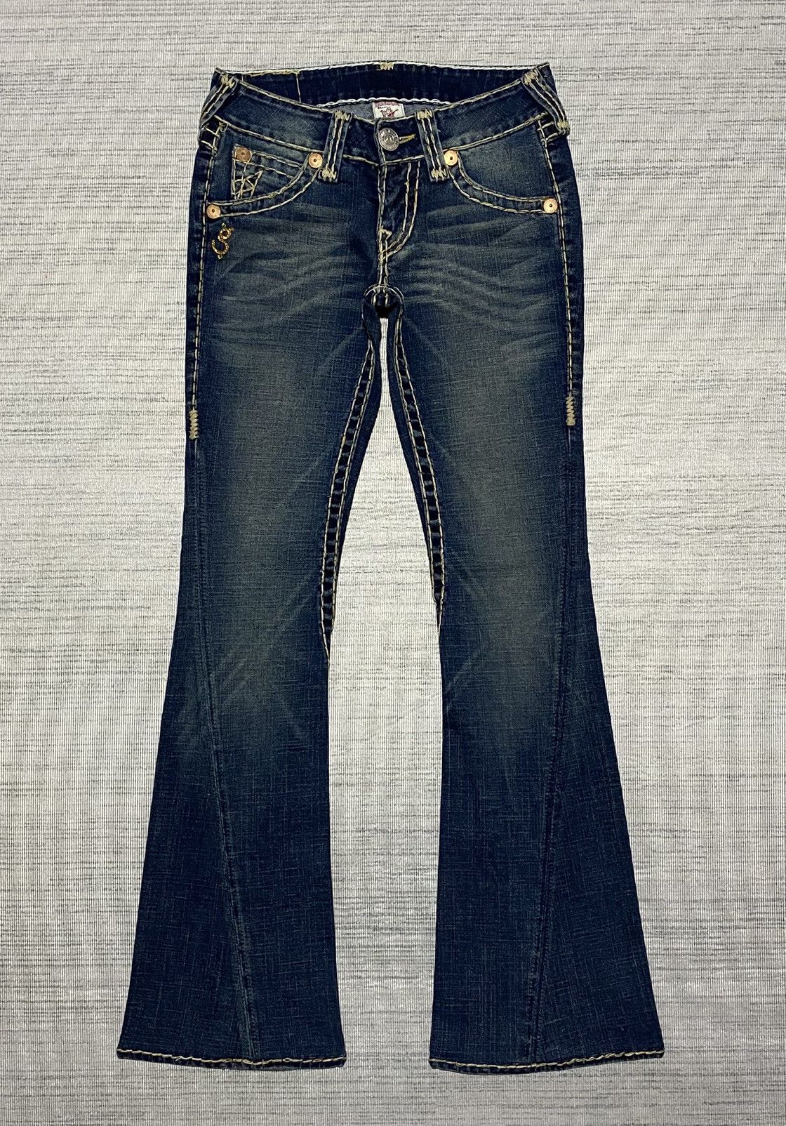 True Religion Vintage True Religion Joey Super T Denim Flared Jeans Size US 28 / EU 44 - 2 Thumbnail