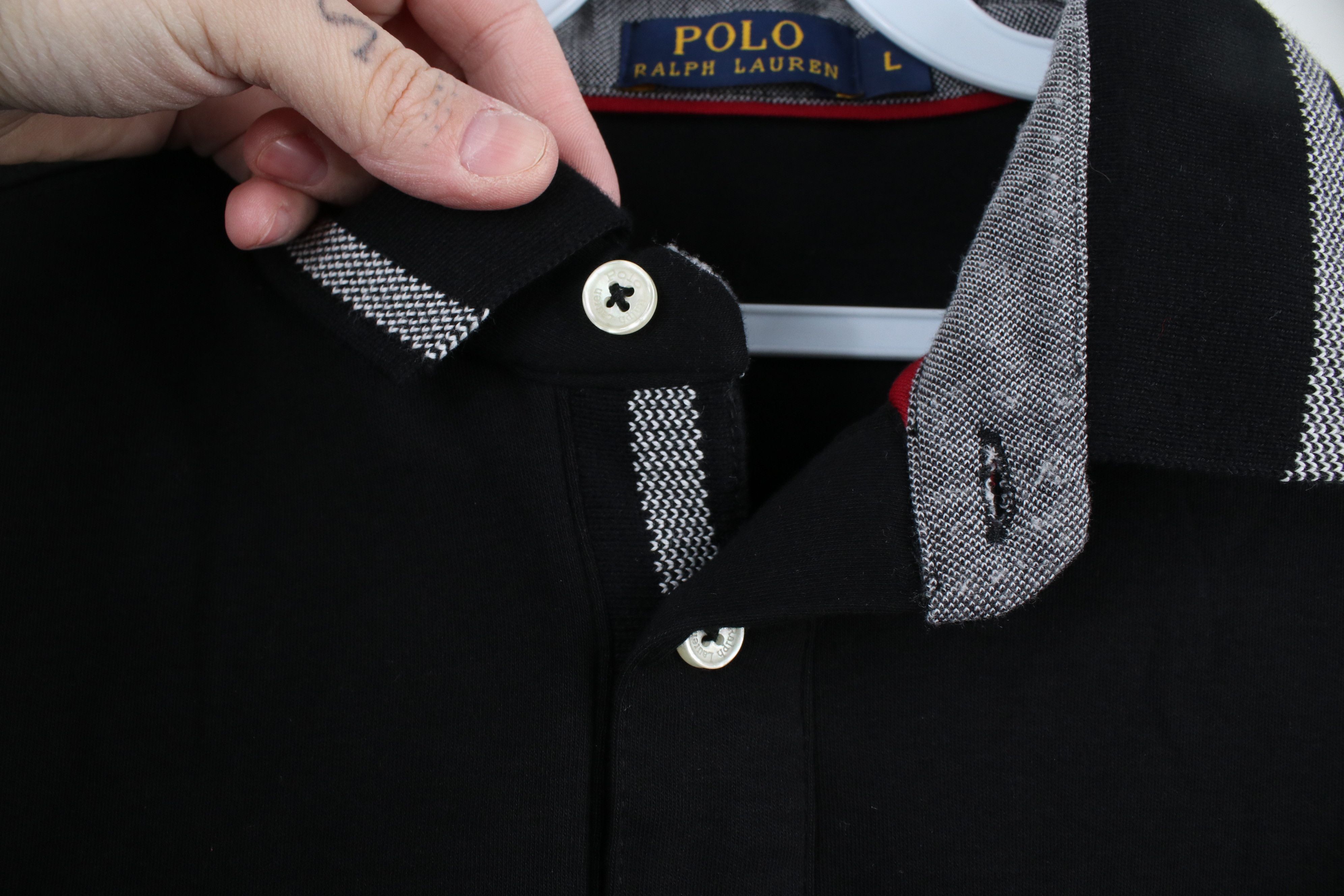 Ralph Lauren × Vintage Ralph Lauren Soft Cotton Touch Short Sleeve Polo Shirt Black Size US L / EU 52-54 / 3 - 7 Thumbnail