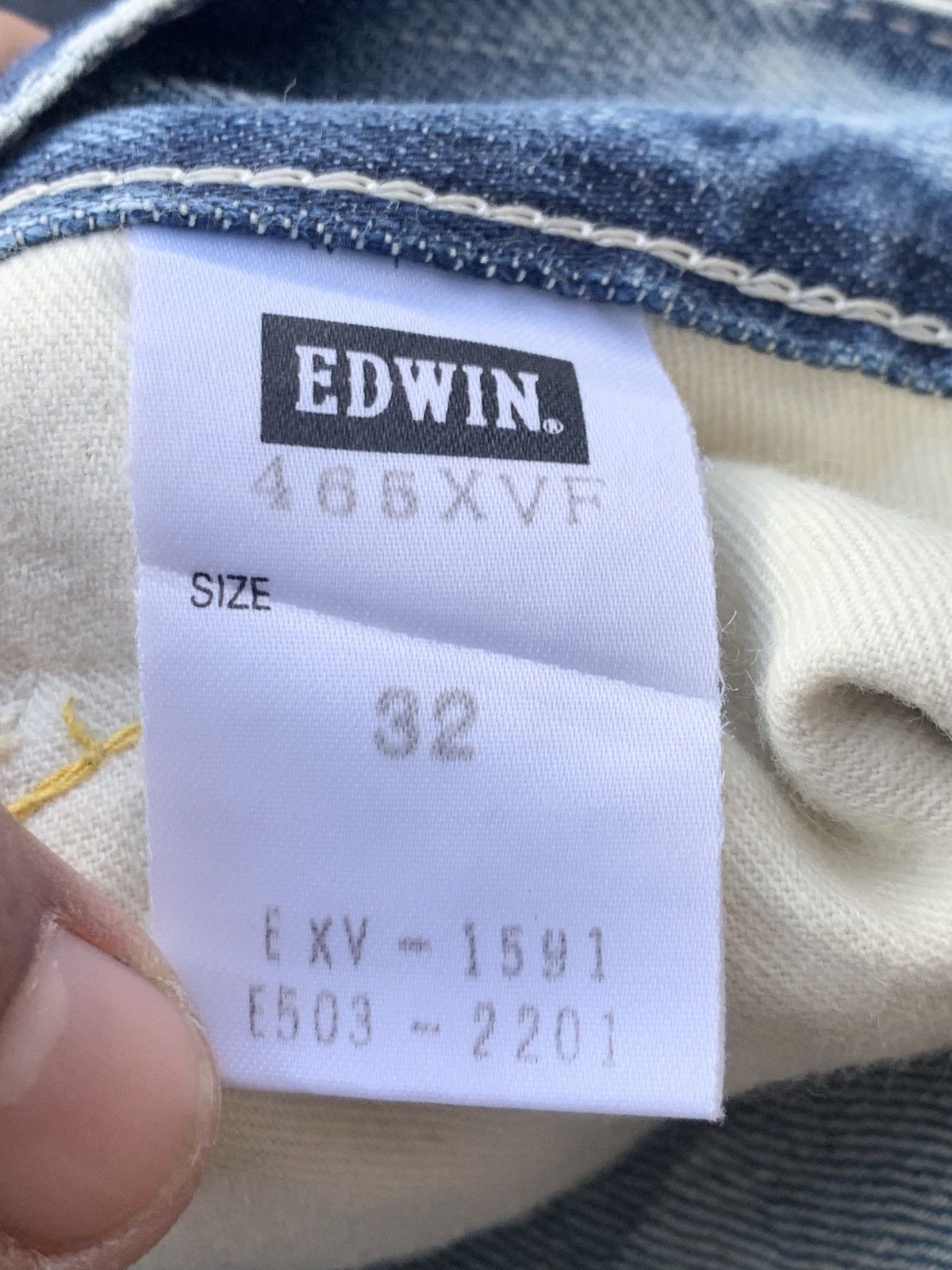 Edwin Edwin XV-Function Denim – Sick Faded Made in Japan 🇯🇵 (29) Size US 33 - 8 Thumbnail