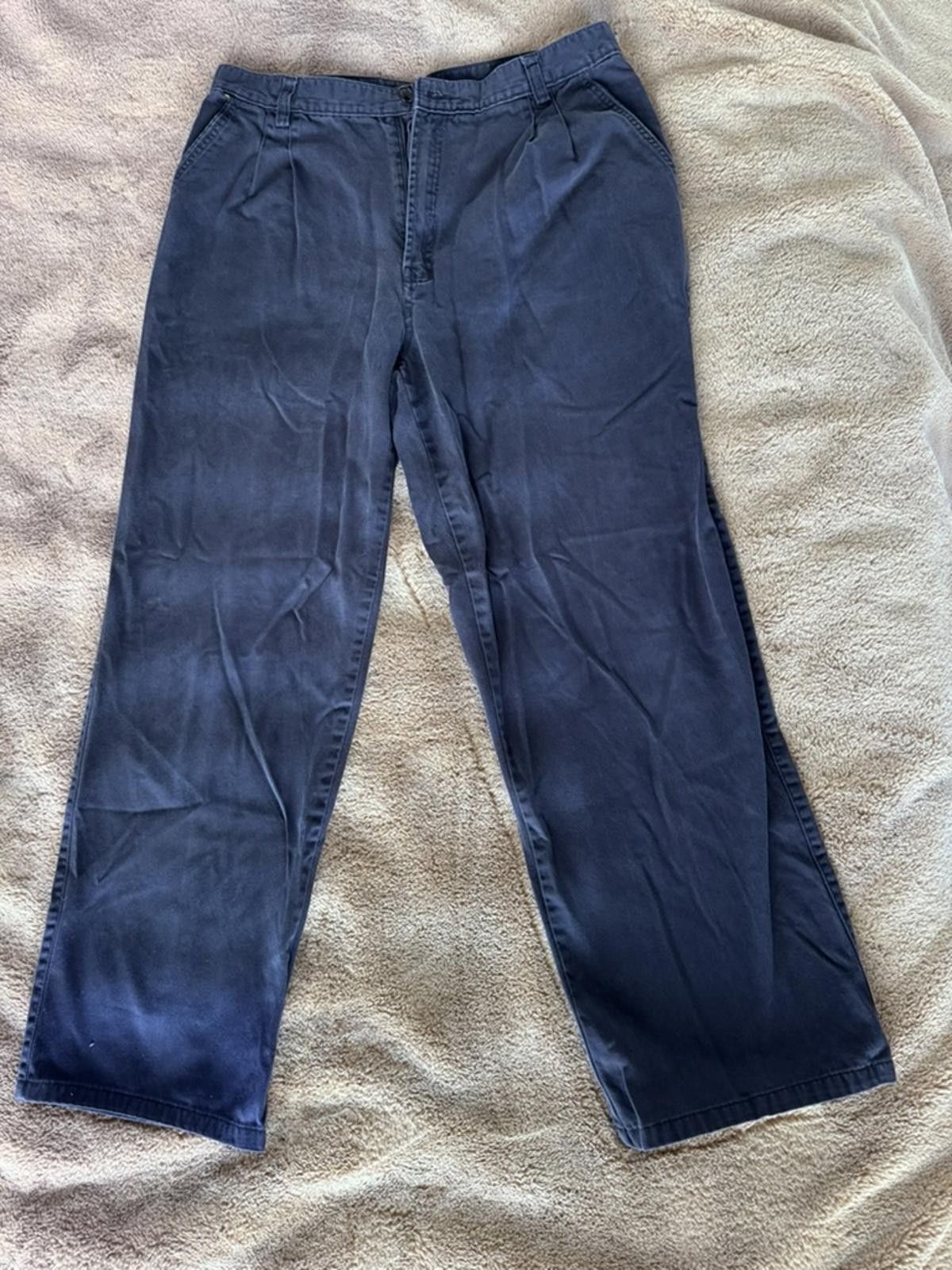 Stussy Stussy Navy Blue Cotton Pants Size US 32 / EU 48 - 1 Thumbnail