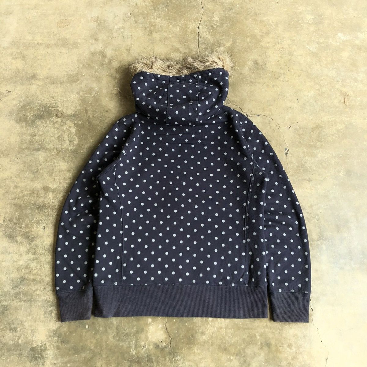 Hysteric Glamour 2000s GU Polkadot Motif Fur Ziphoodie Navy Lgb Ifsixwasnine Size US M / EU 48-50 / 2 - 13 Thumbnail