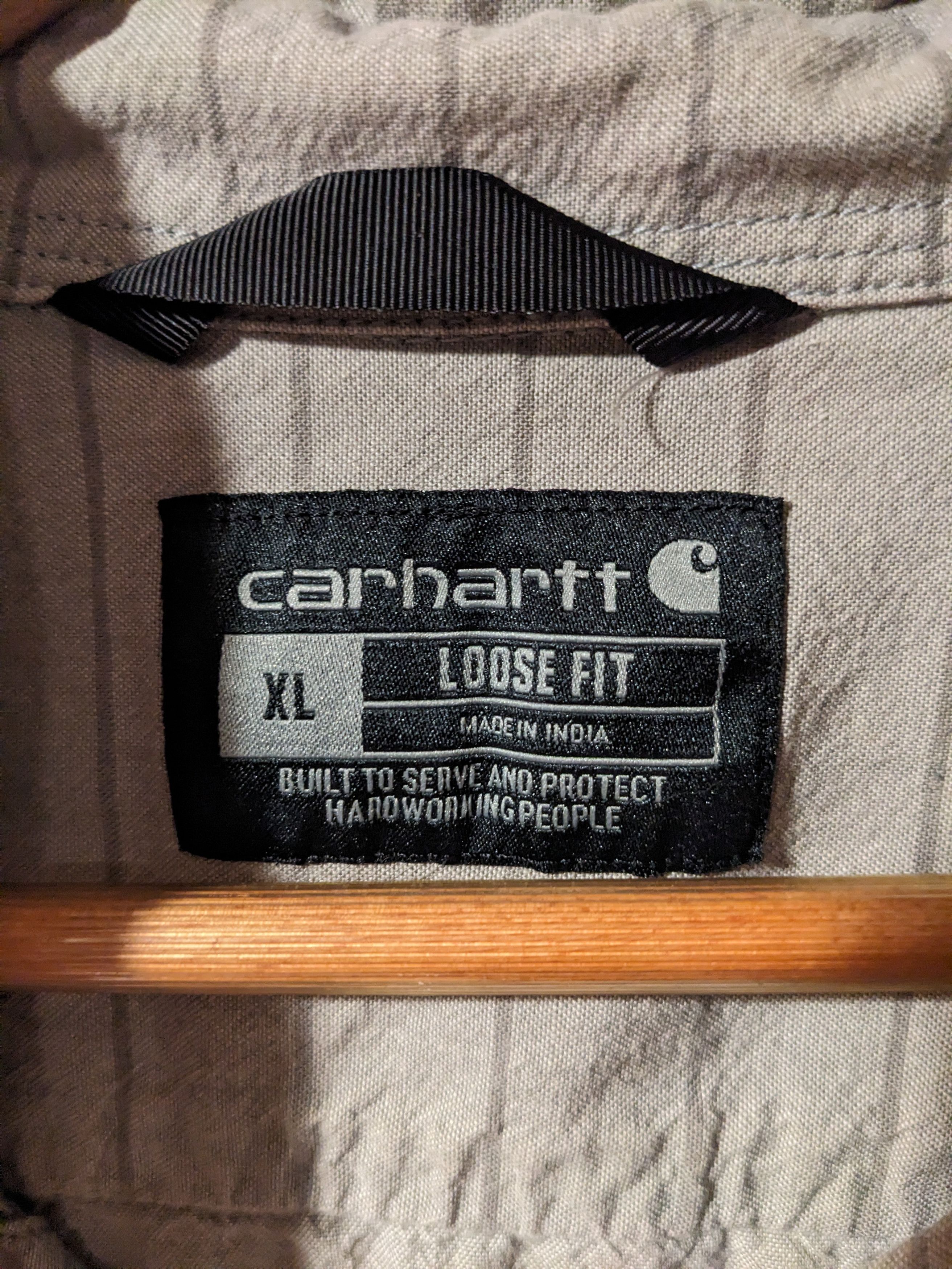 Carhartt × Vintage Carhartt Loose Fit Gray Stripe X-Large Button Up Shirt Size US XL / EU 56 / 4 - 3 Thumbnail