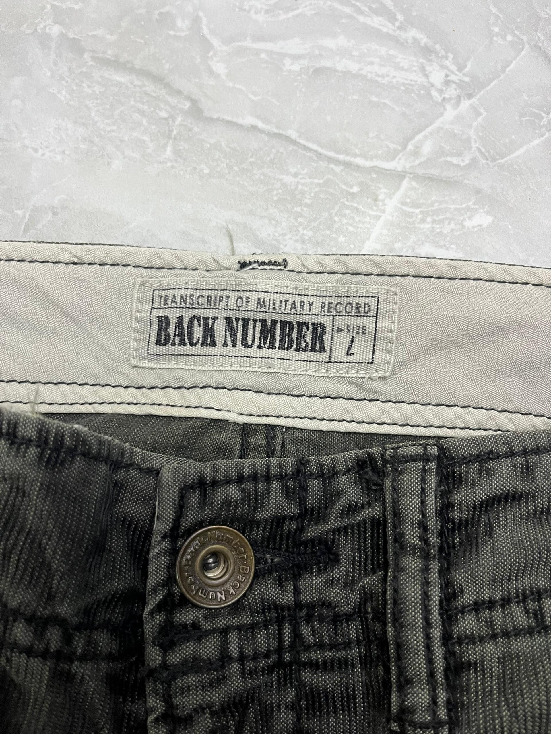 Japanese Brand Back Number Corduroy Cargo Cropped Military Pants Size US 32 / EU 48 - 4 Thumbnail