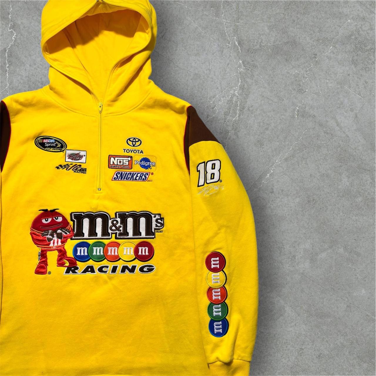 Vintage Vintage 90’s M&M’s Toyota Snickers NASCAR Racing Shirt Size US L / EU 52-54 / 3 - 3 Thumbnail