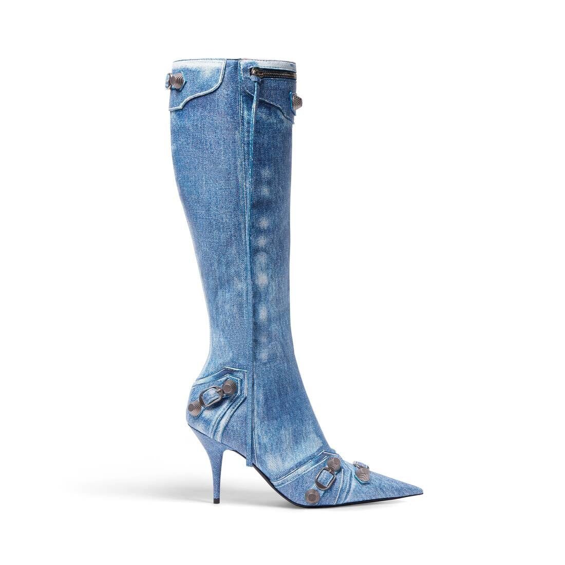 Balenciaga Balenciaga Cagole Denim 90mm Boots SIZE 36 Size ONE SIZE - 1 Thumbnail