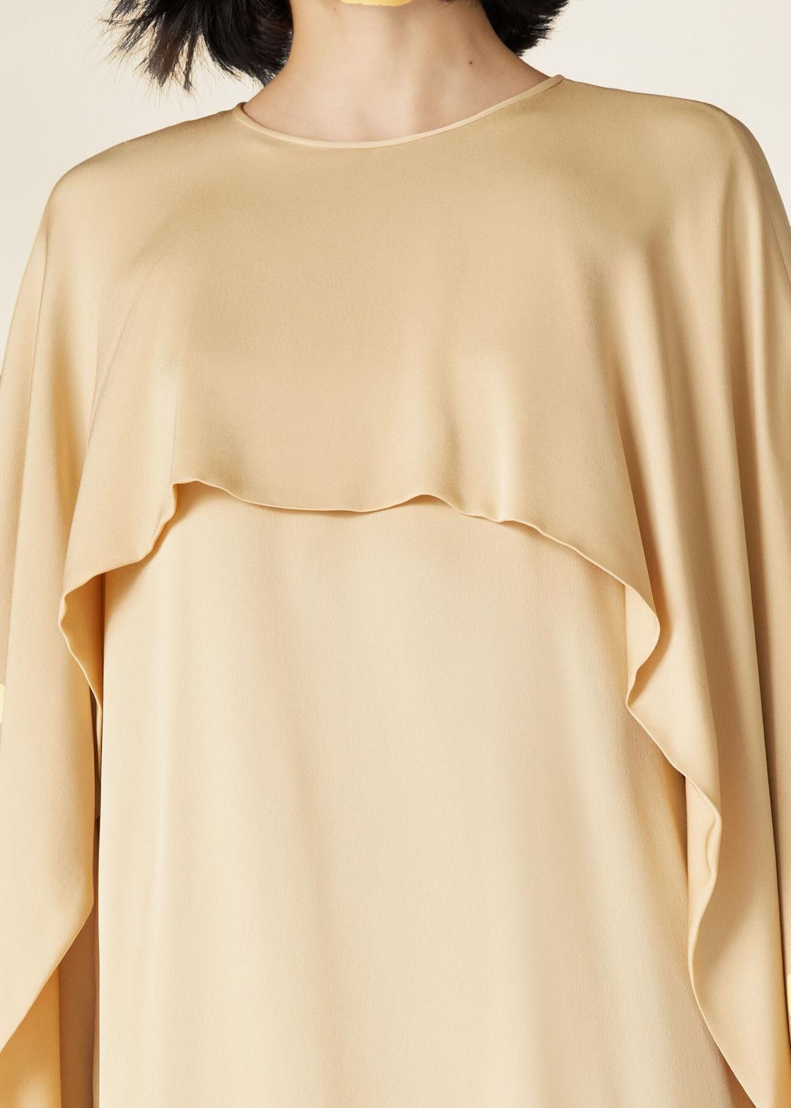 Loro Piana o1srvl11e0125 FAN8309 Jayma Silk Dress in Yellow Size M / US 6-8 / IT 42-44 - 3 Thumbnail