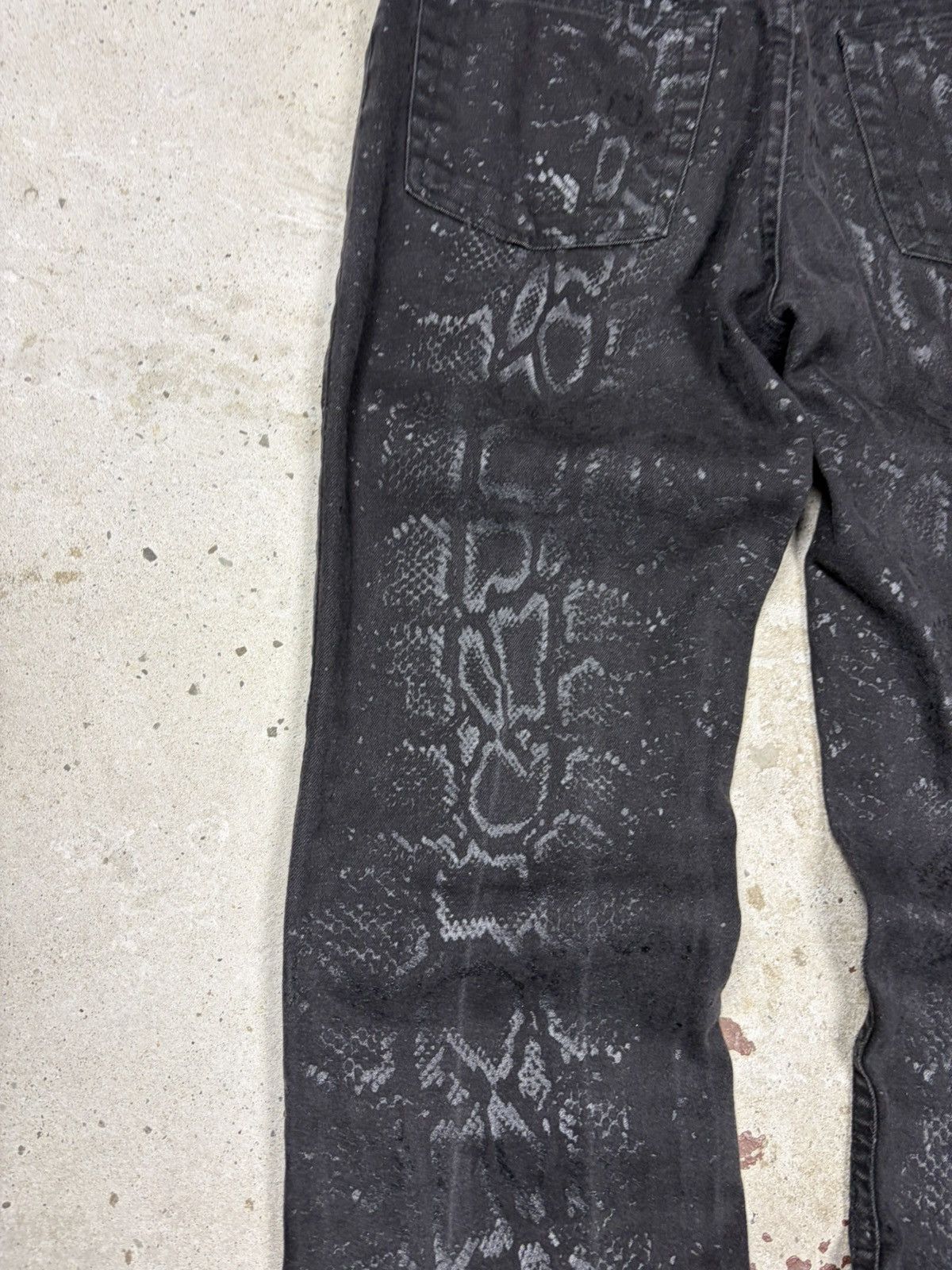 Roberto Cavalli AW1999 Roberto Cavalli Snakeskin Python Effect Obscure Pants Size 29" - 14 Thumbnail