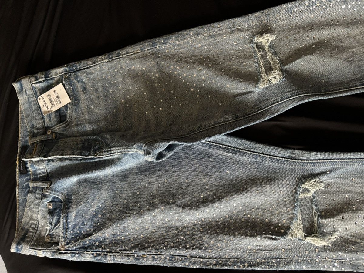 Purple Brand Men's Holloway Vintage Crystal Jeans Size US 28 / EU 44 - 2 Thumbnail